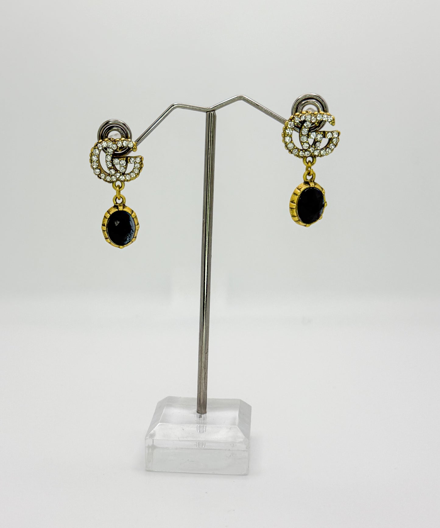 Bold n Gold Gucci Designer Matching Necklace and Earrings Jewelry Set