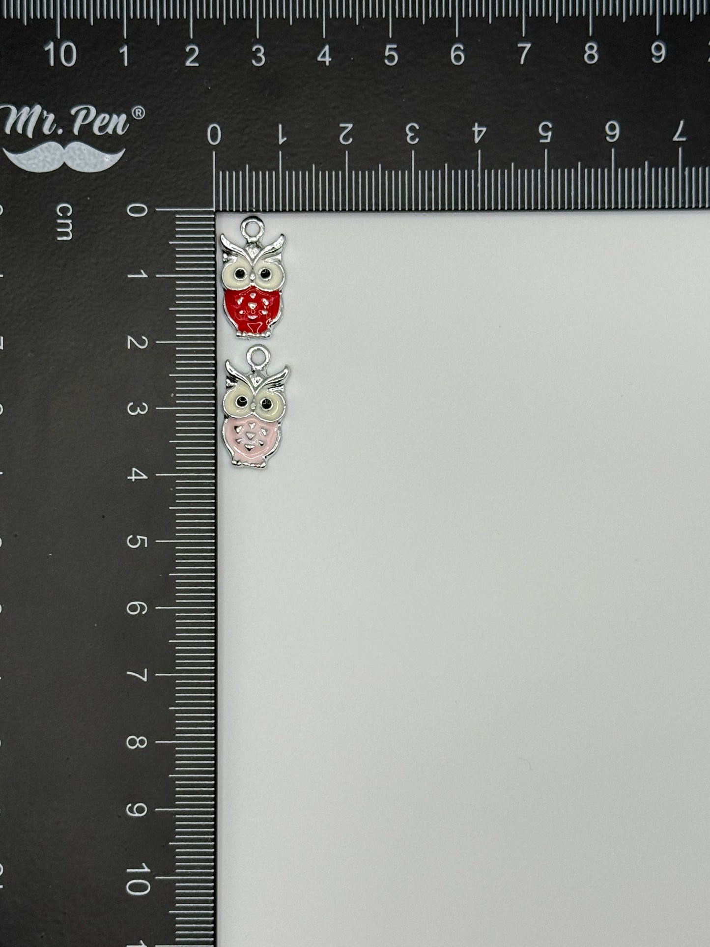 Silver Owl Metal DIY Charm set