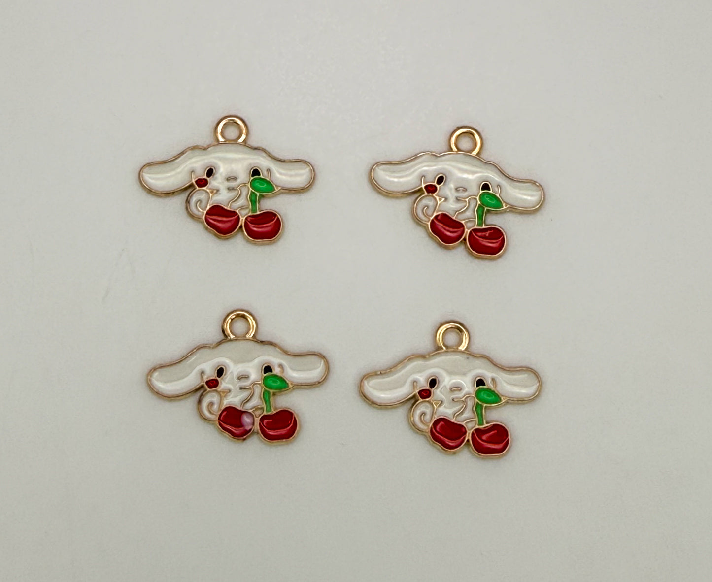 Sanrio’s Cinnamon Roll with Cherries DIY Gold Metal Charms