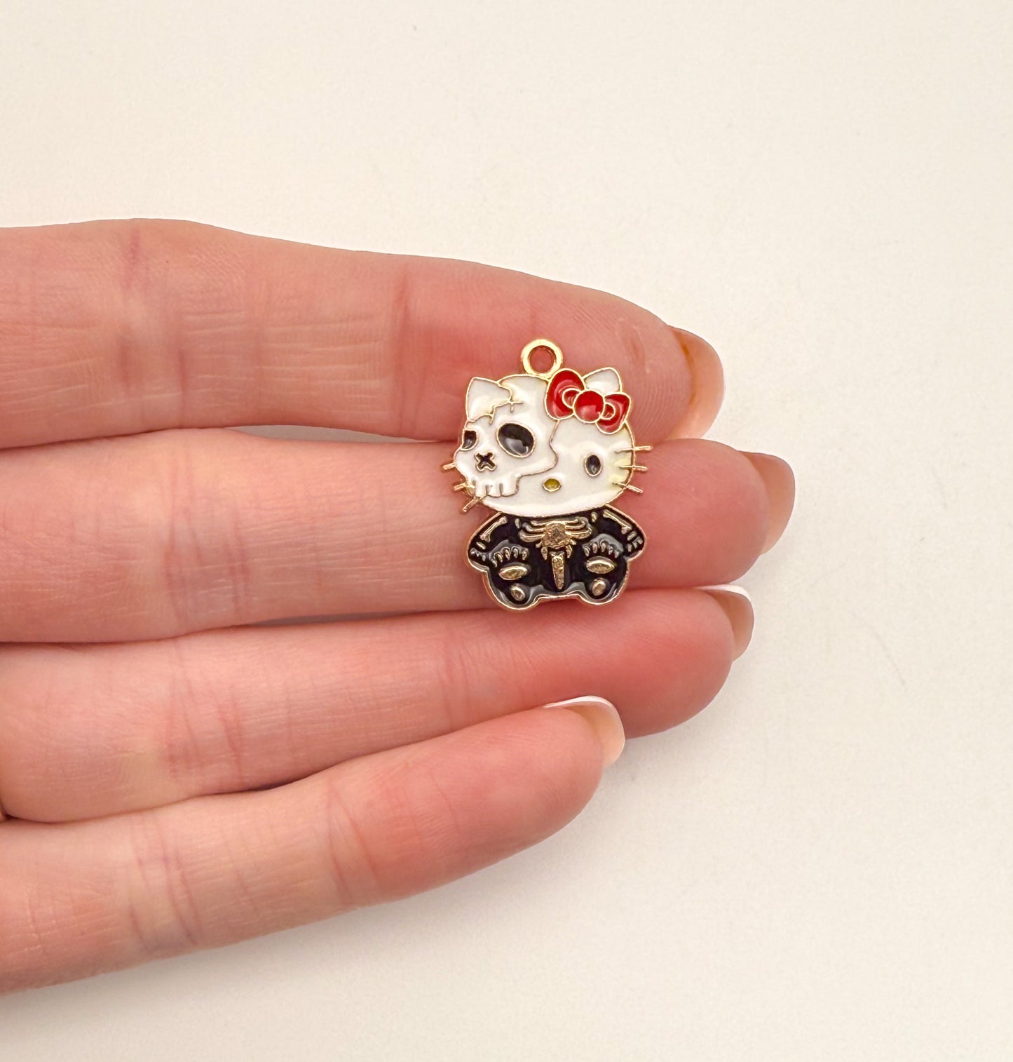Halloween Hello Kitty Gold DIY Charms
