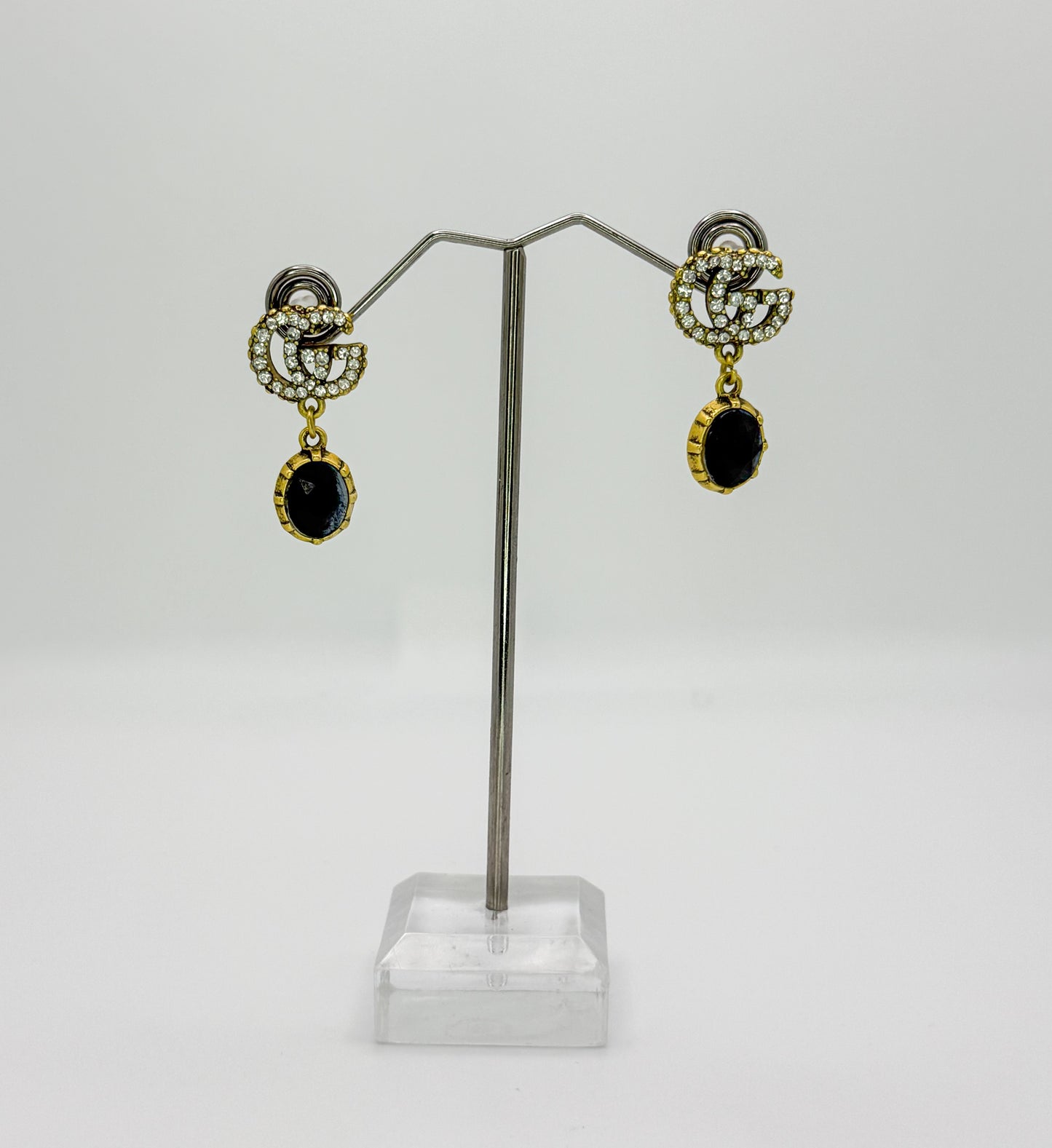 Bold n Gold Gucci Designer Matching Necklace and Earrings Jewelry Set