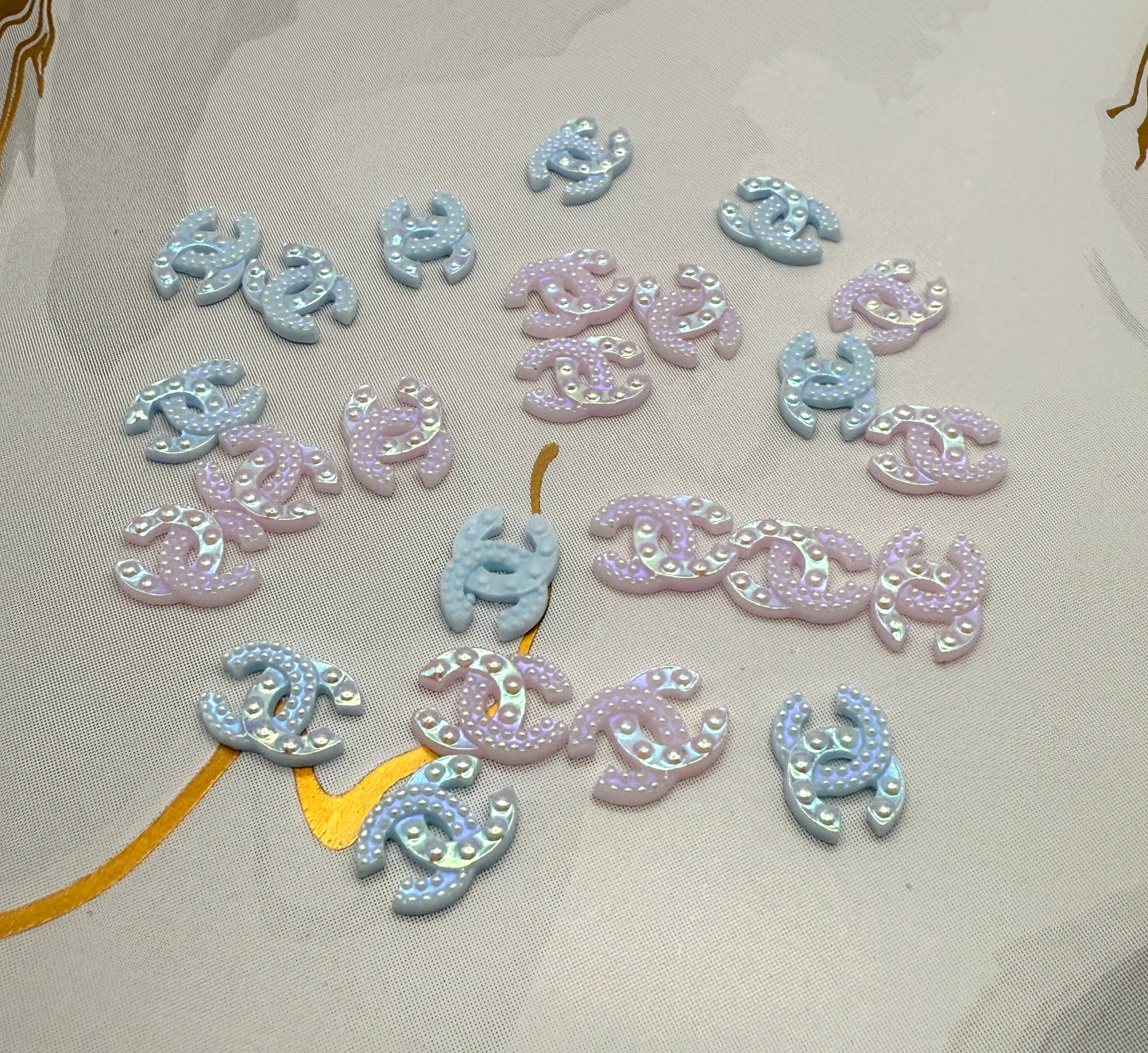 Mixed Color CC Acrylic DIY Nail Charms