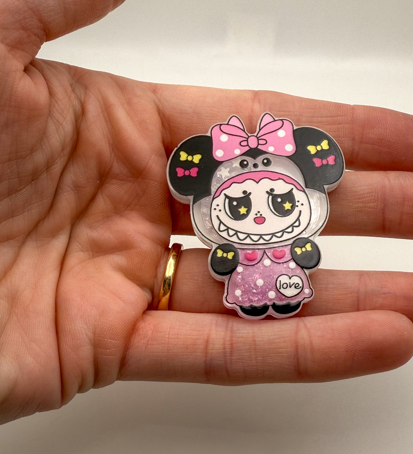 Labubu Cosplay Minnie DIY Shaker Acrylics