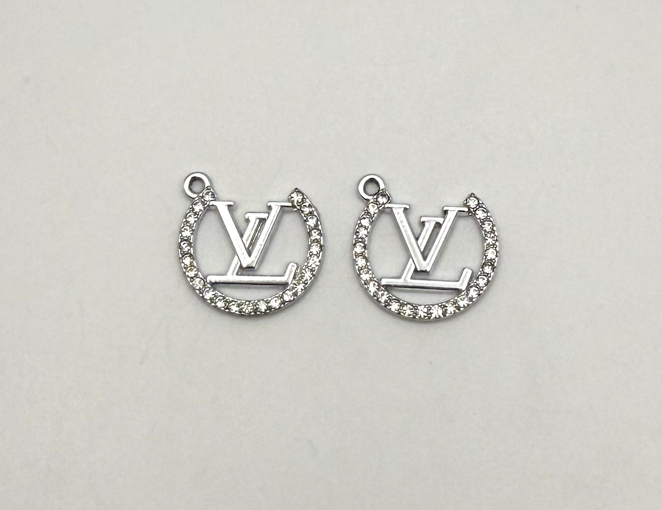 LV Designer Open Circle Gold and Silver DIY Charms