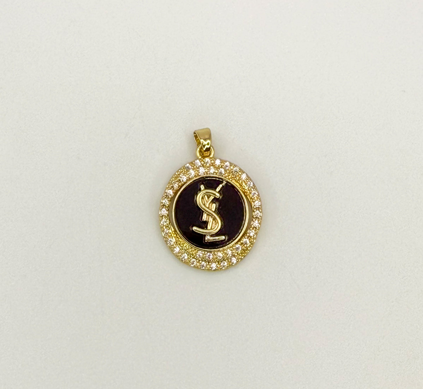 High Quality YSL Designer Gold DIY Charm Pendant