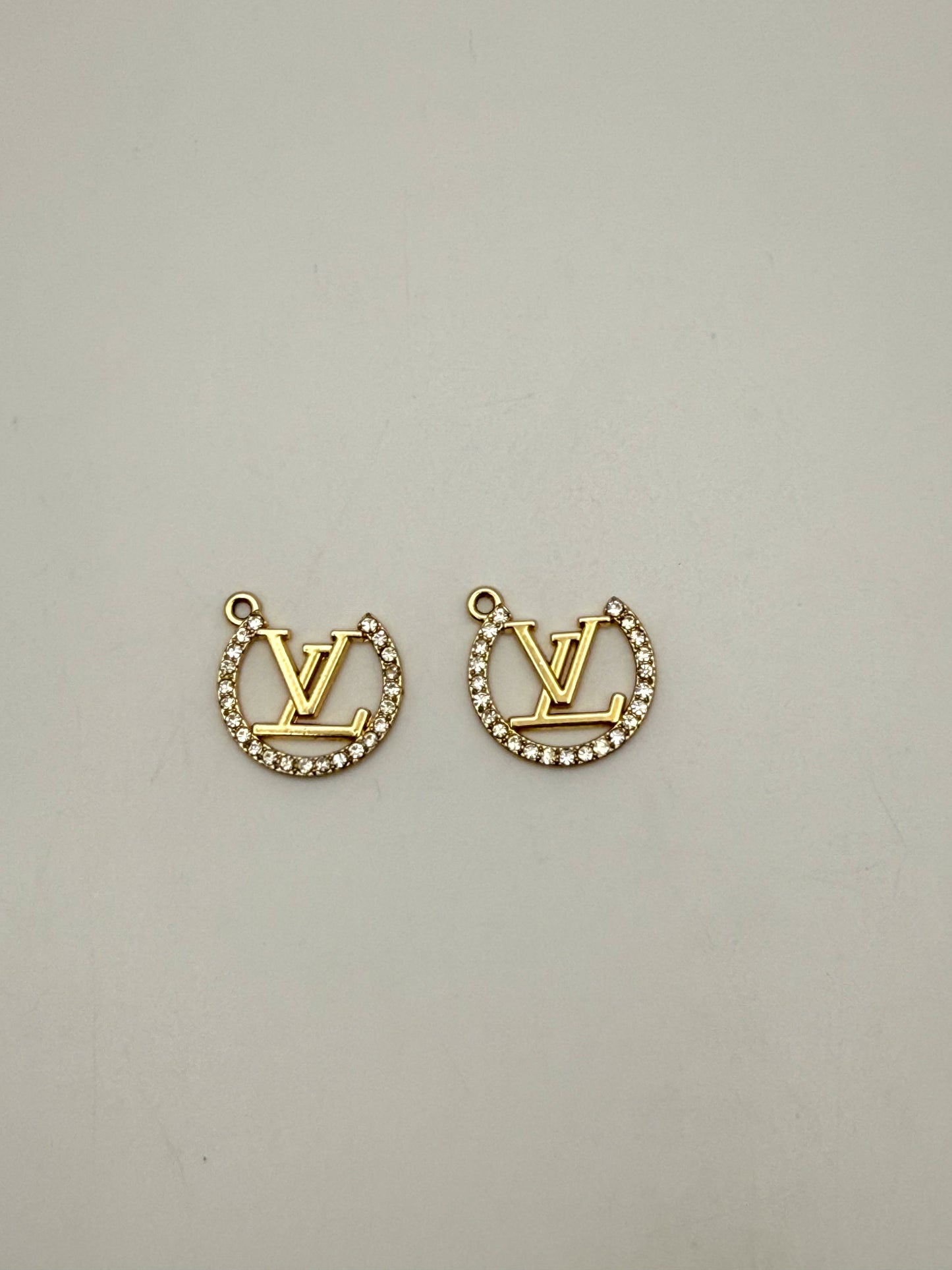 LV Designer Open Circle Gold and Silver DIY Charms