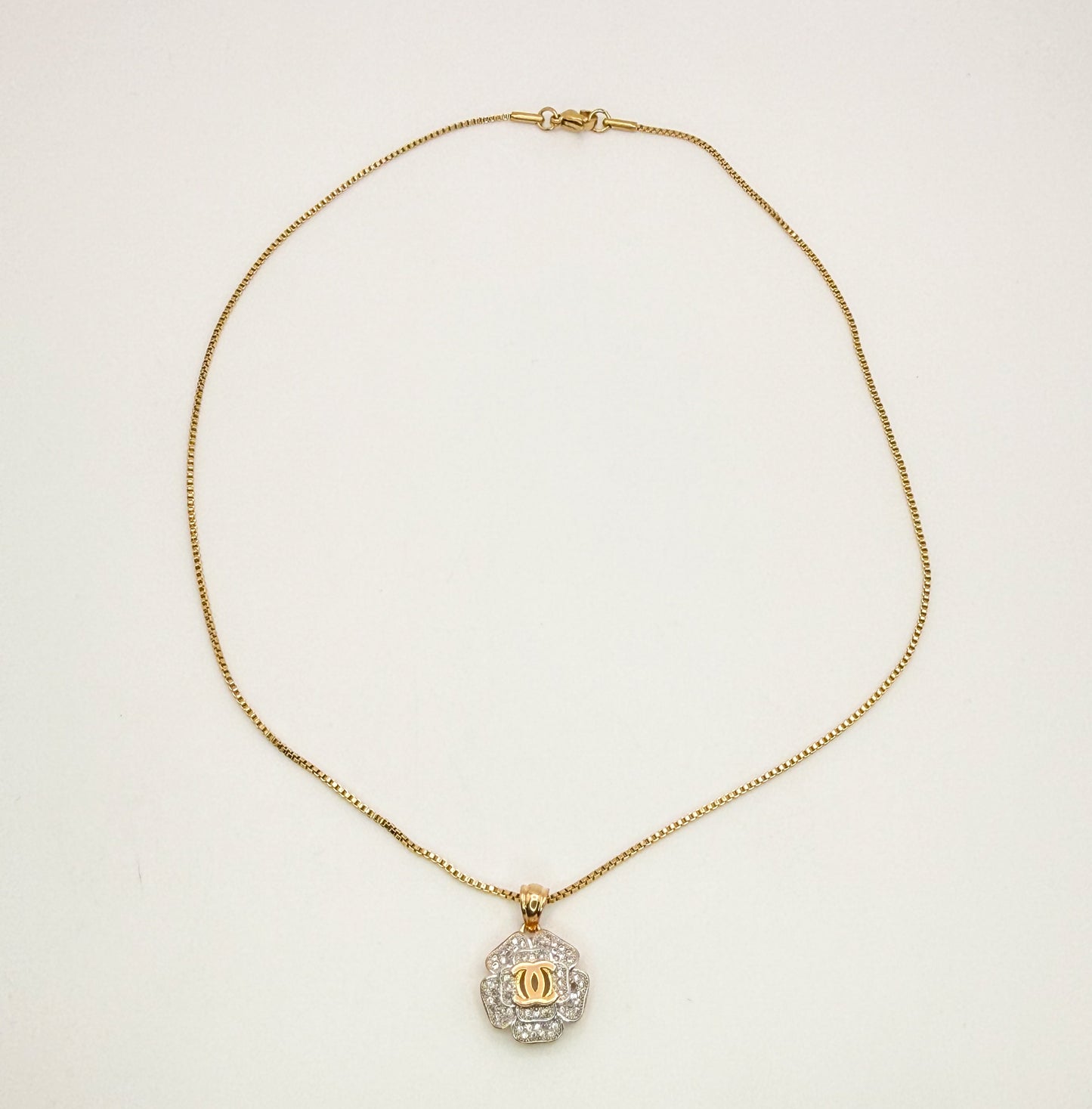 CC Designer Gold Stainless Steel Necklace