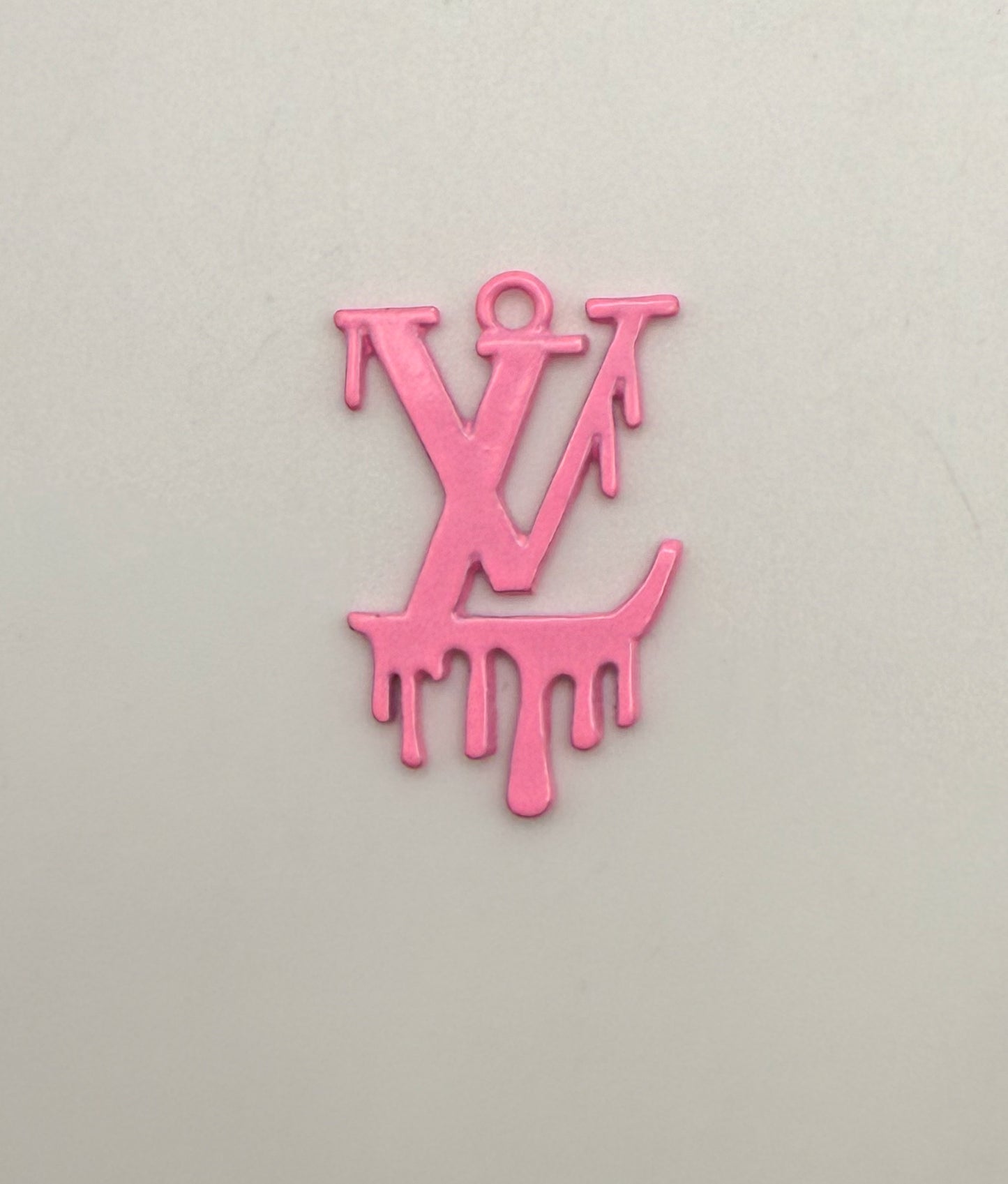 Dripping LV Designer Colorful Enamel Metal DIY Charms