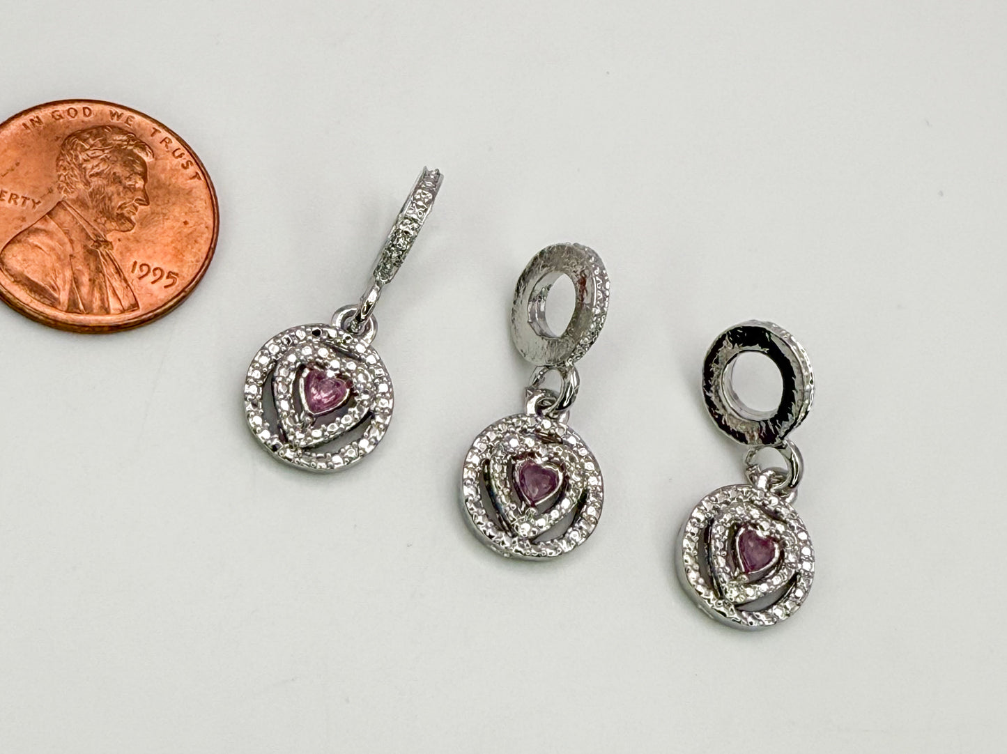 Silver Charm Bracelet DIY Charms-Coffee, Heart & Wings
