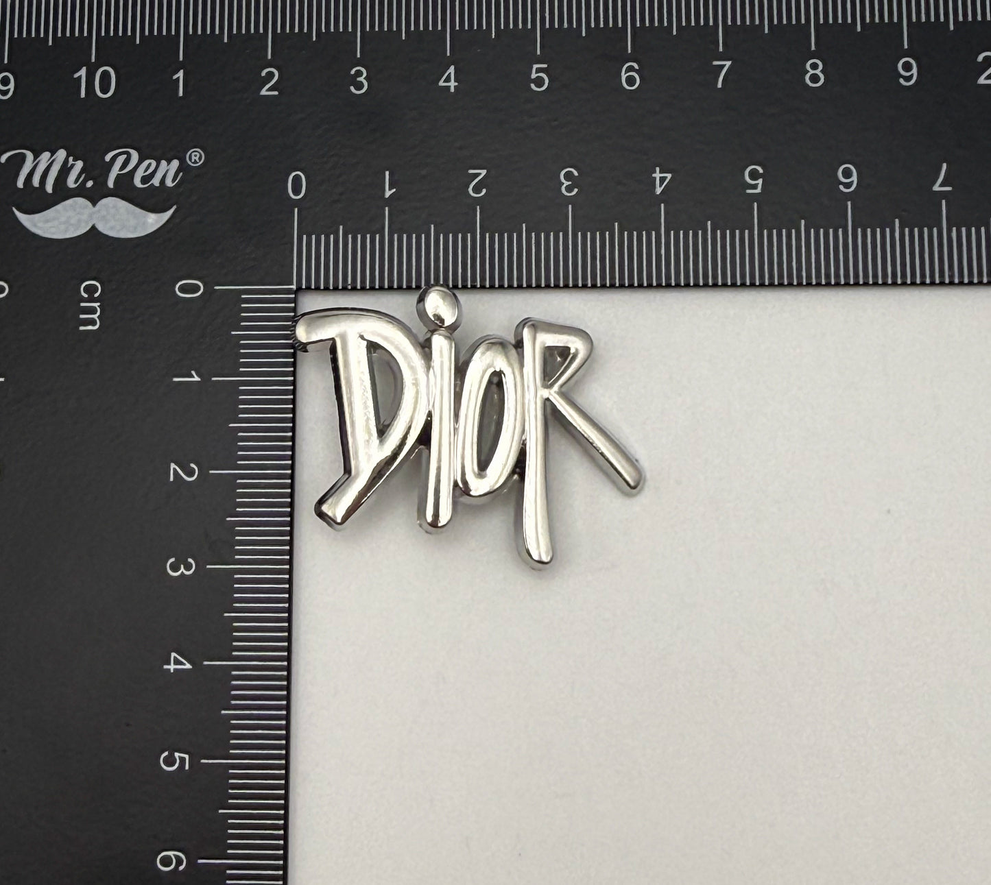 Silver Gucci or Dior Designer Metal DIY Charms