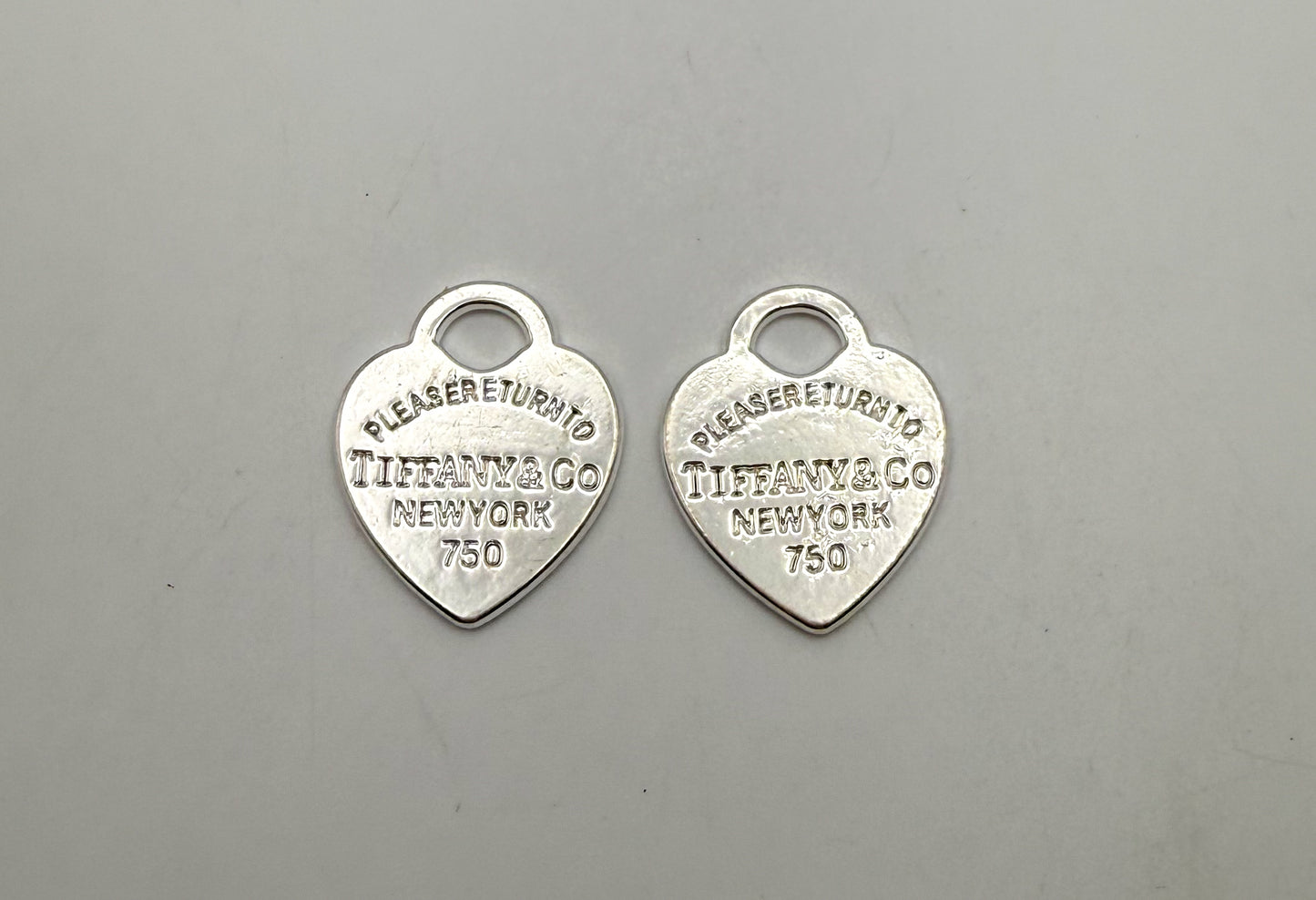 Silver Tiffany & Co Heart Metal DIY Charms