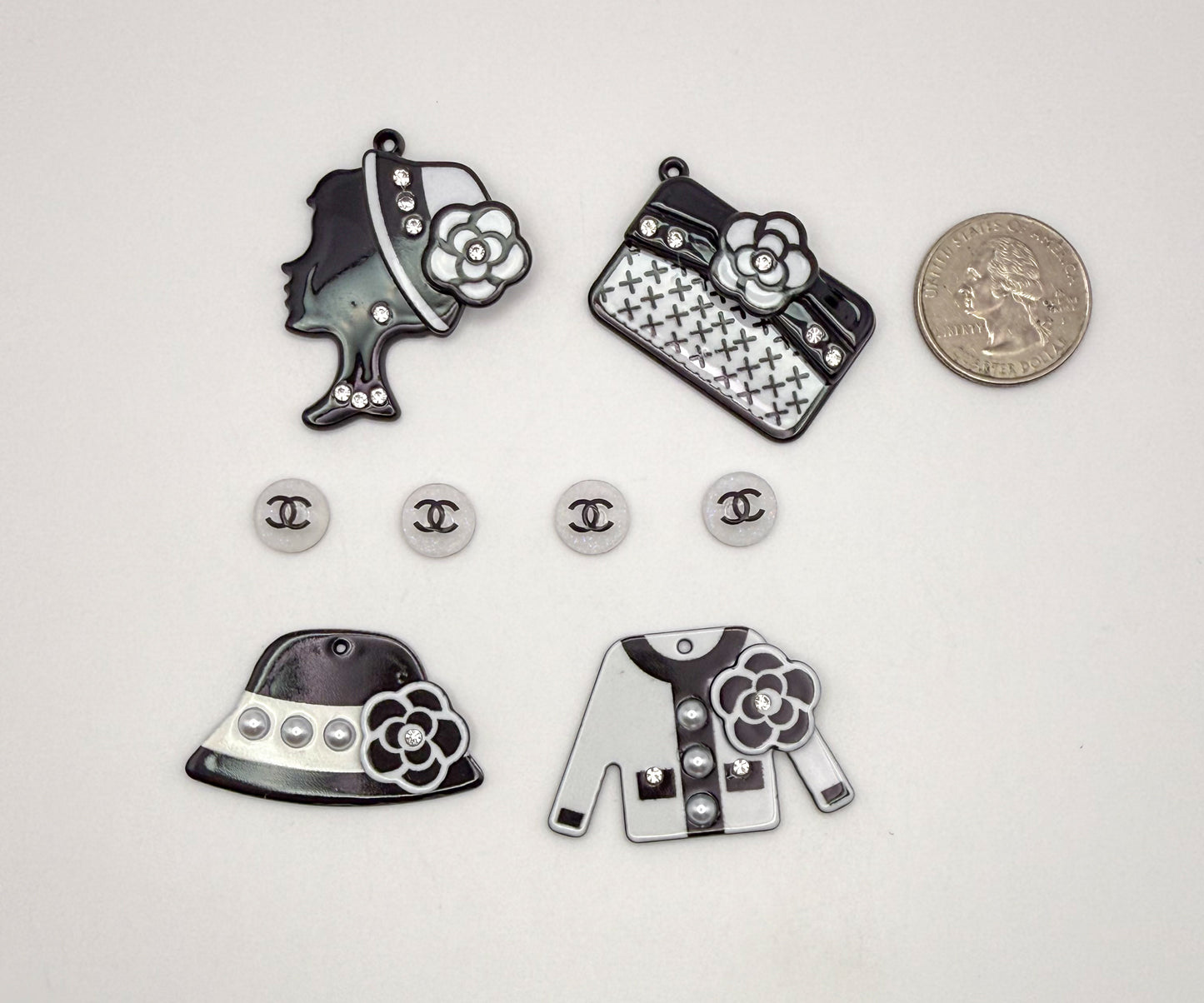 Acrylic CC Designer Inspired DIY Charms
