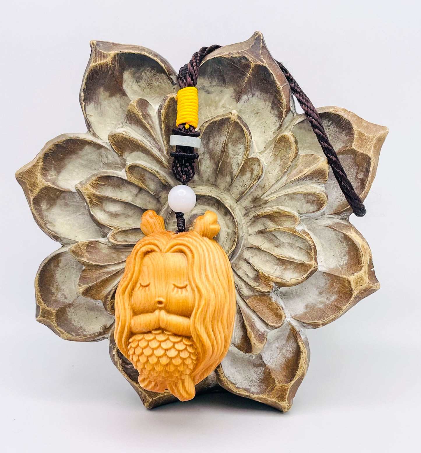 Wooden Mermaid Car Hanger, Key Chain Decor