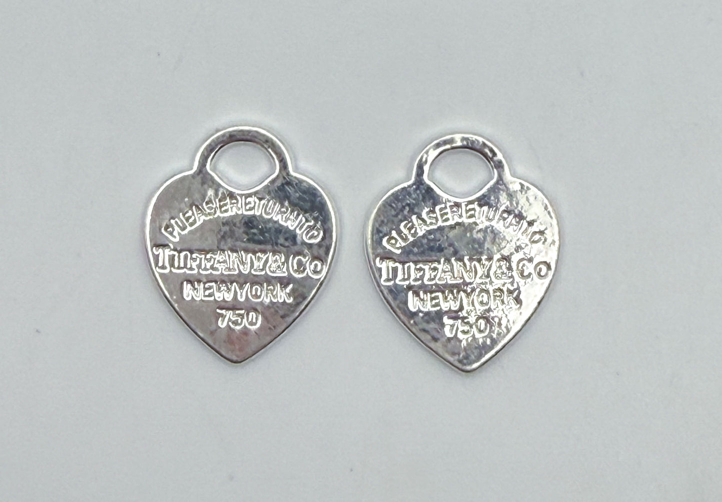 Silver Tiffany & Co Heart Metal DIY Charms