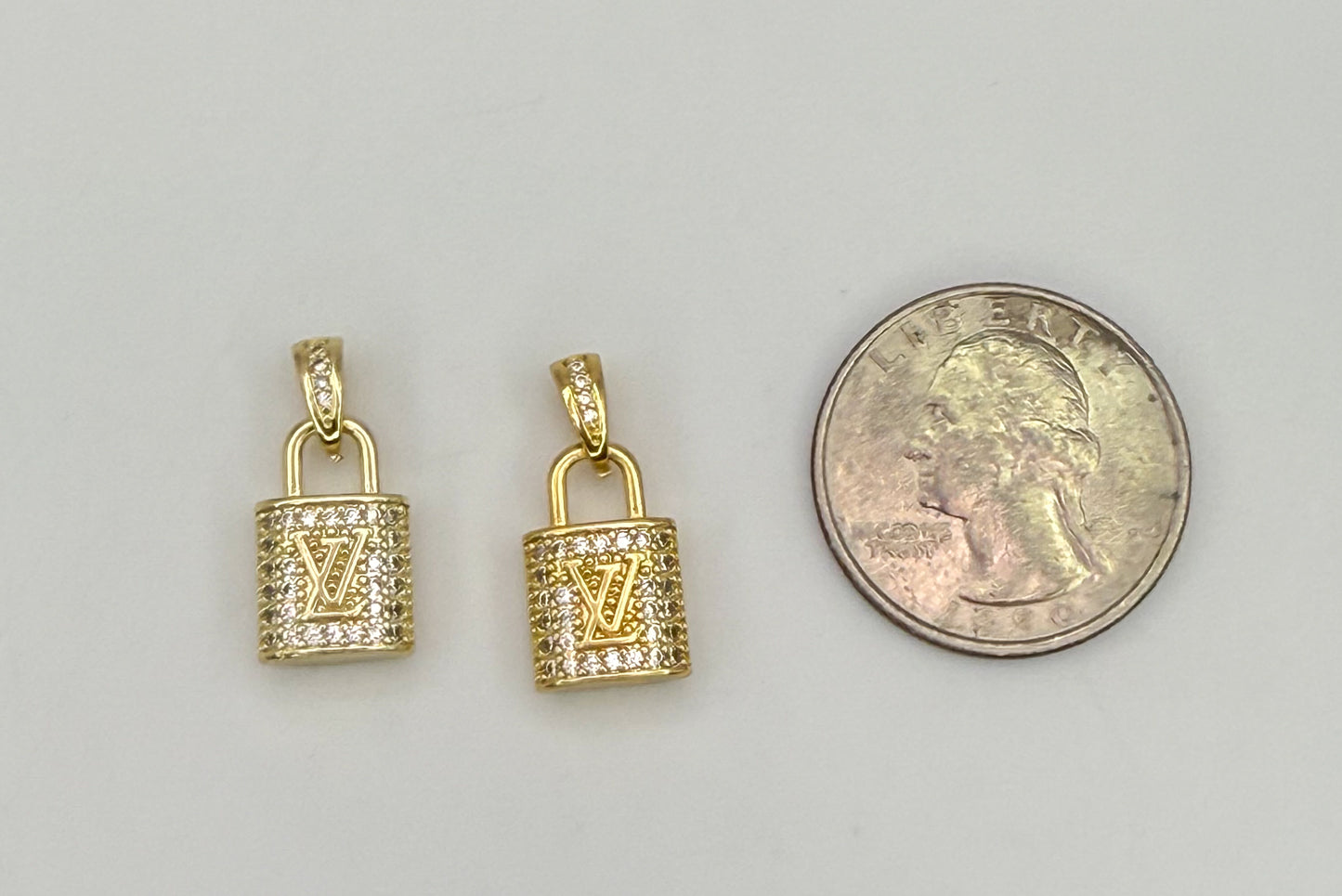 High Quality LV Designer Lock DIY Charm Pendant