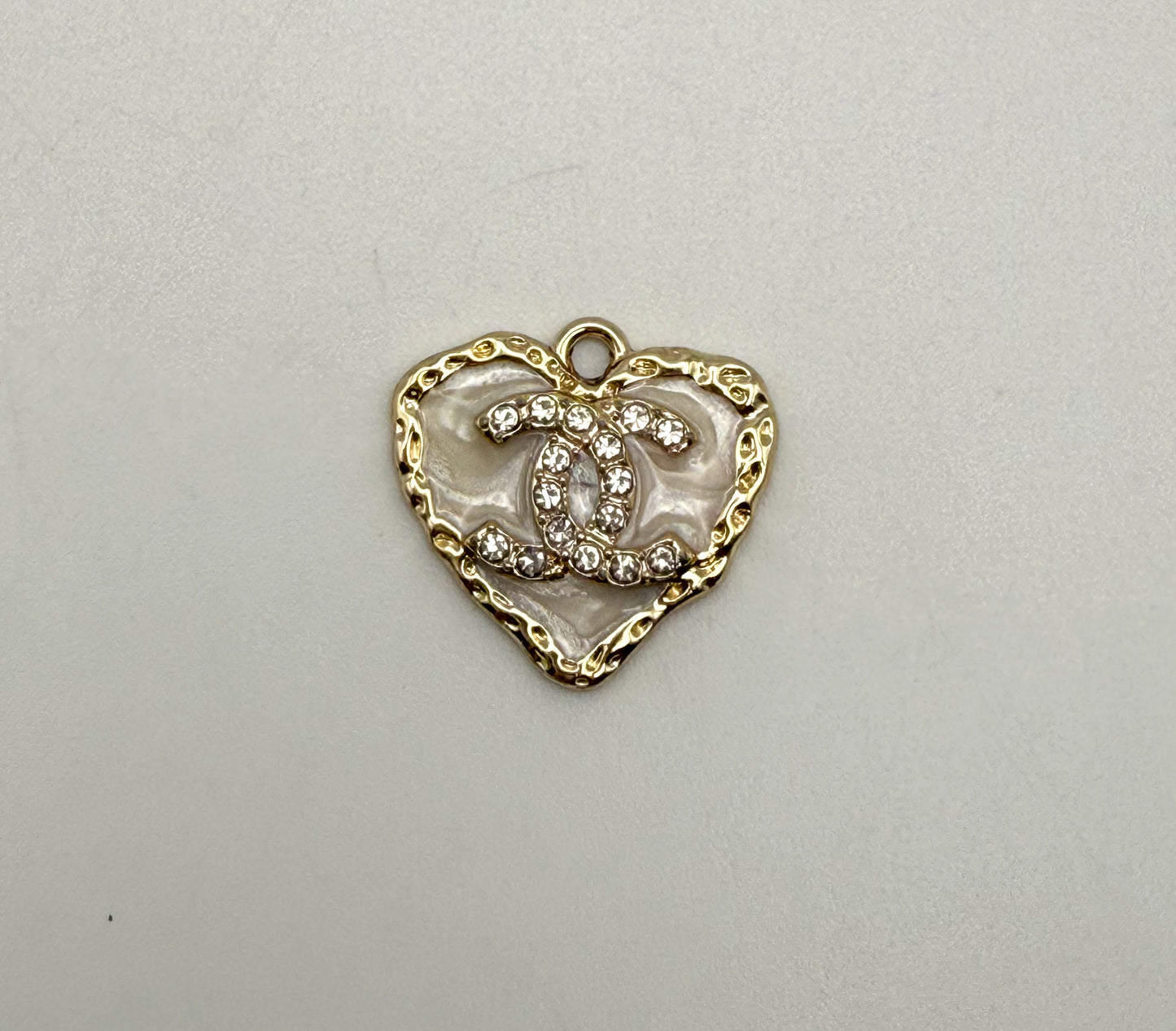CC Heart Gold & Silver DIY Charms