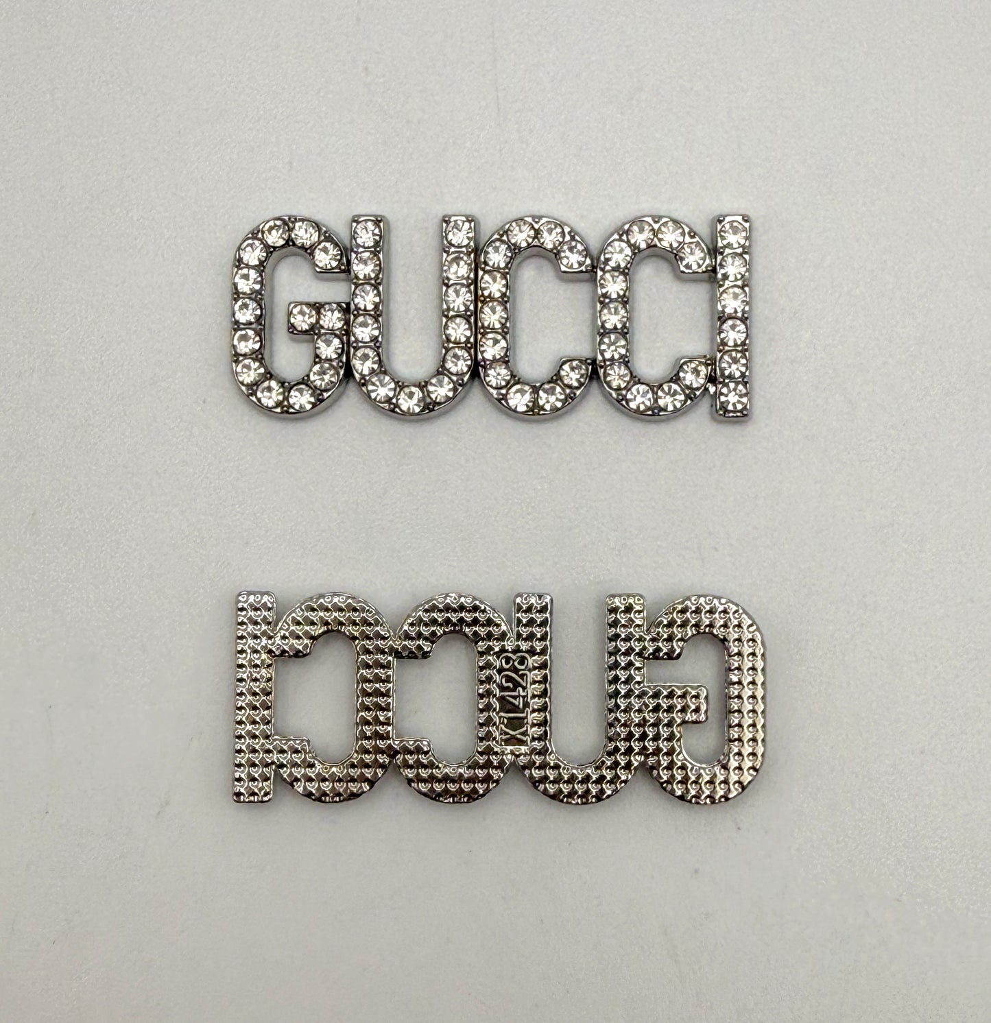 Silver Gucci or Dior Designer Metal DIY Charms
