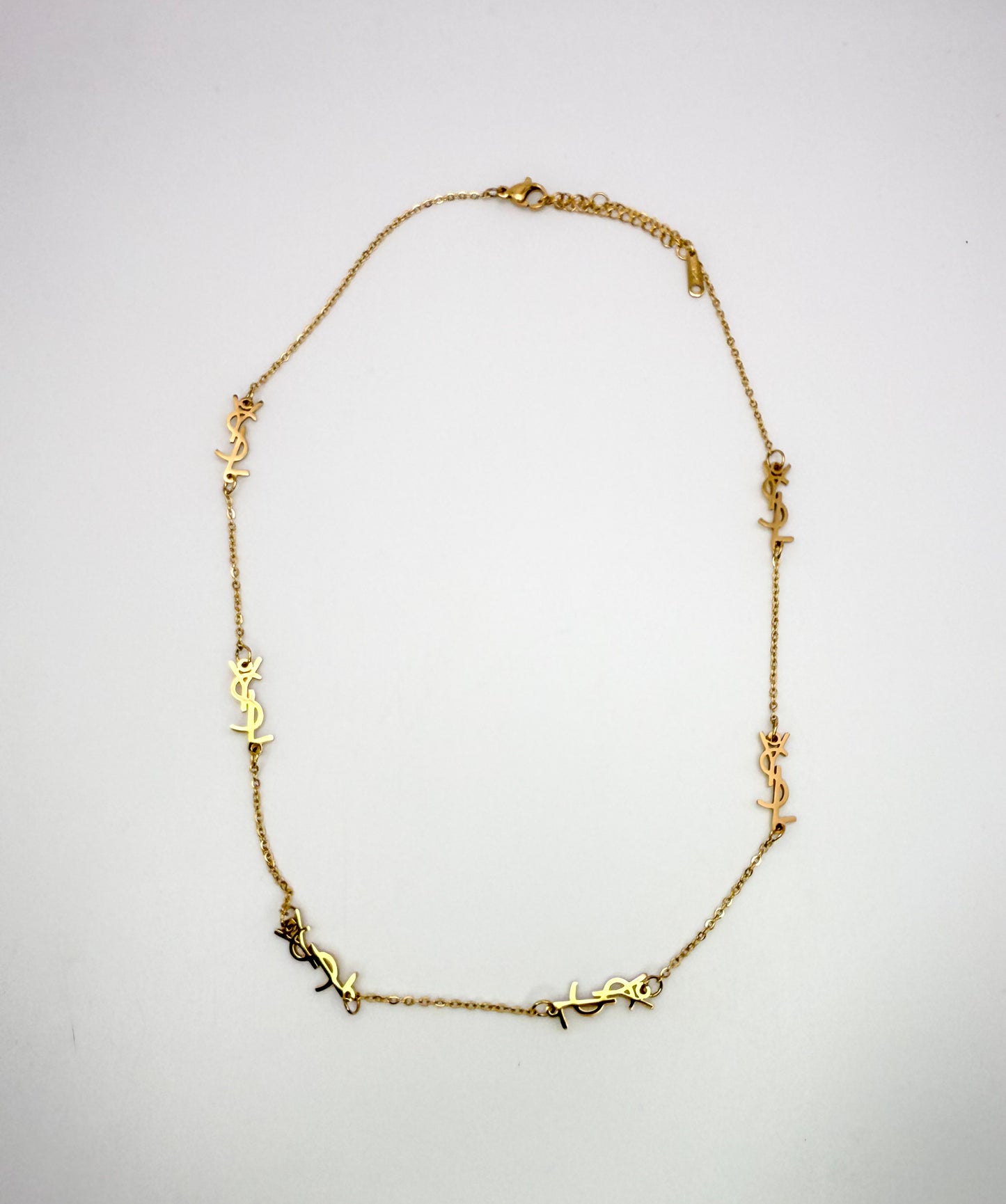 Gold YSL Designer Statement Necklace
