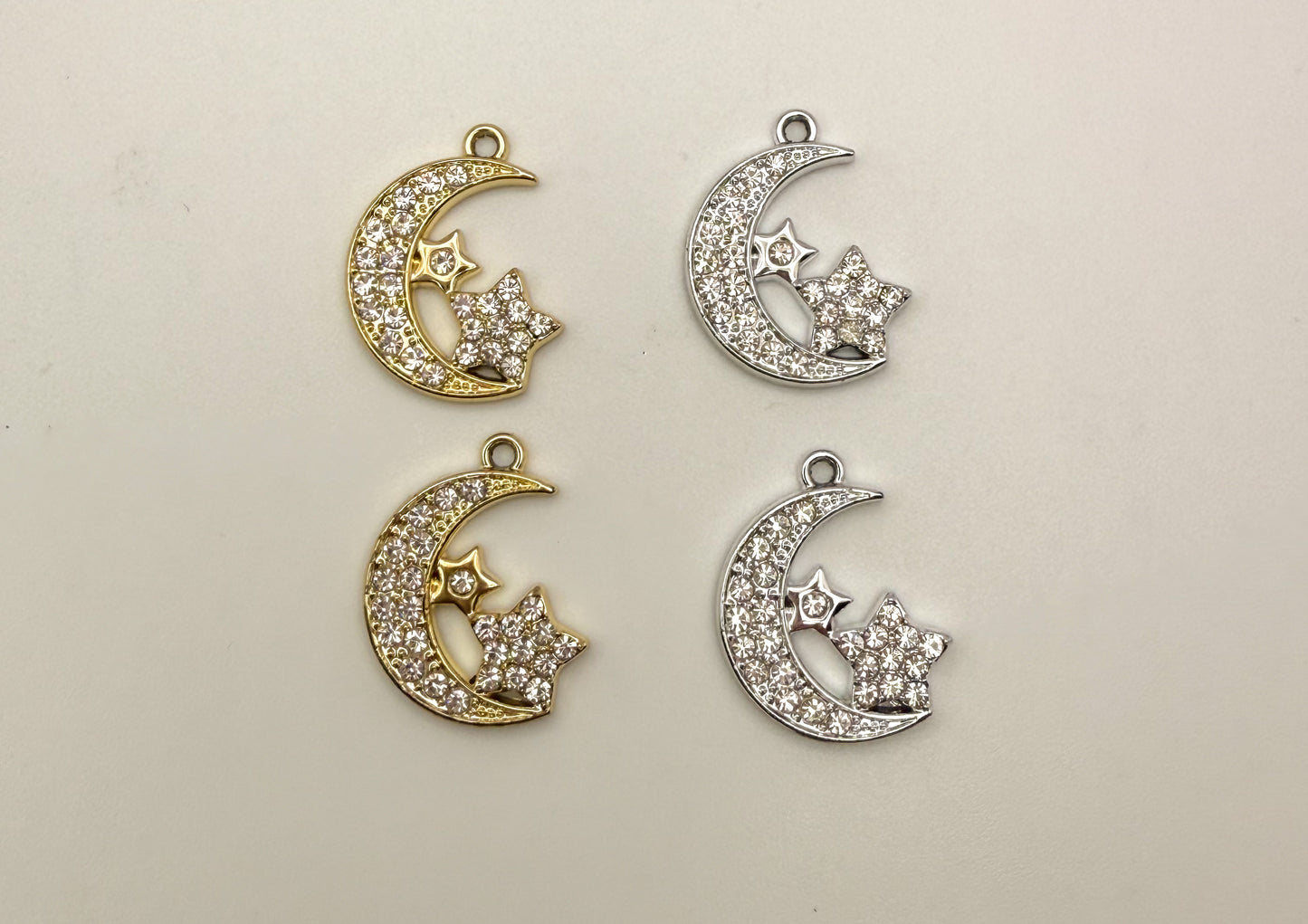 Moon & Star Bling DIY Charms