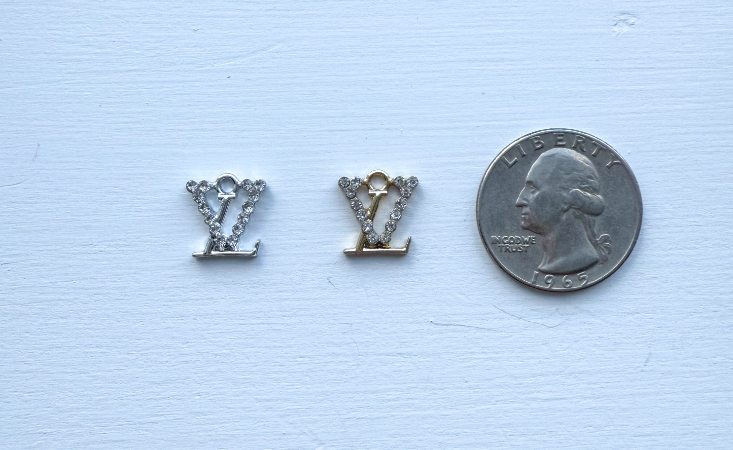 LV Gold & Silver Mini DIY Charms