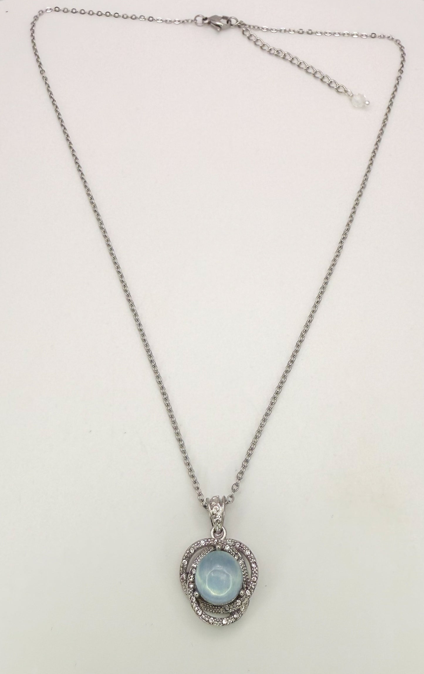 Natural Aquamarine Gemstone Pendant Necklace