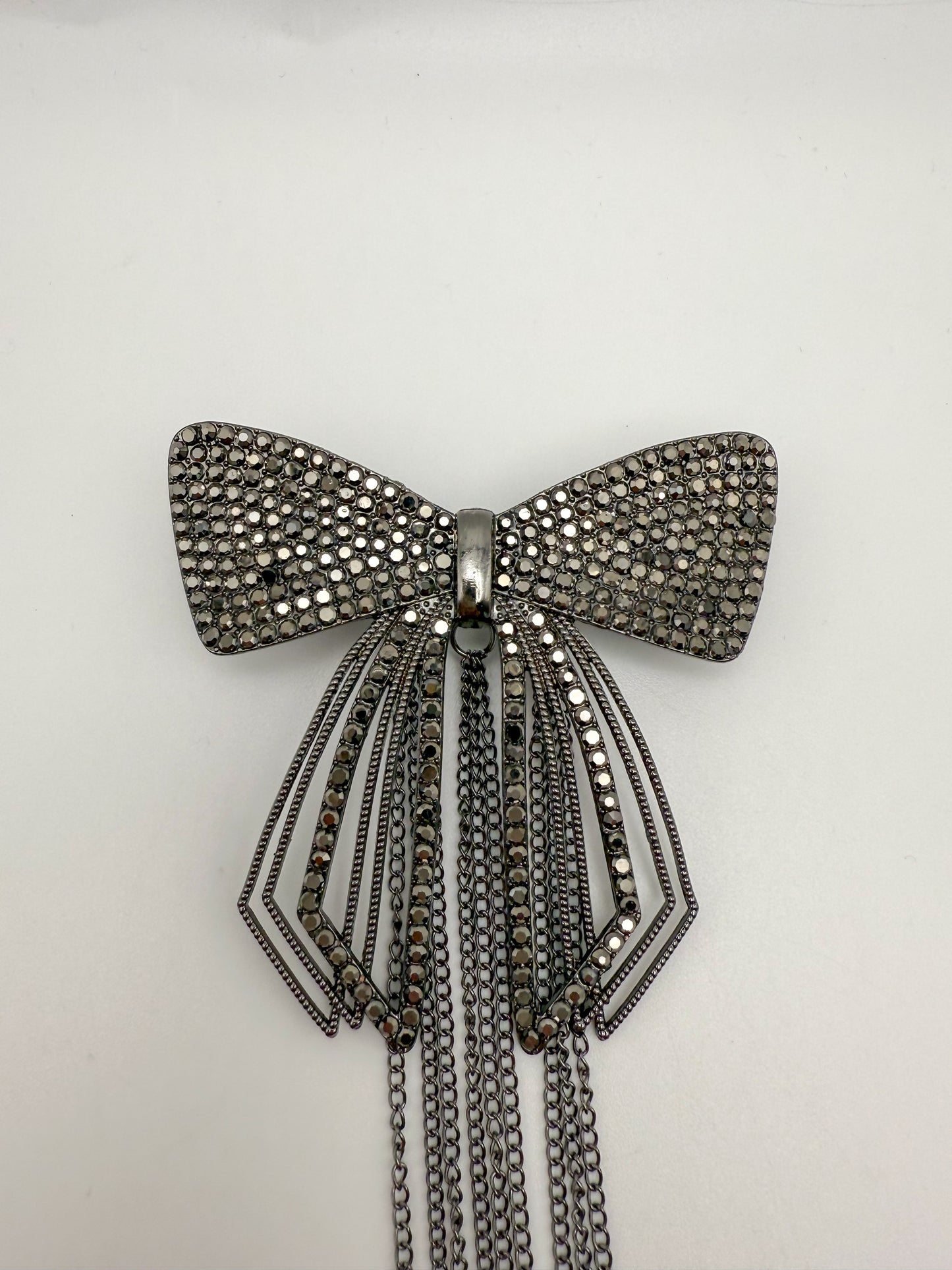 Black Bow Metal Hair Clip