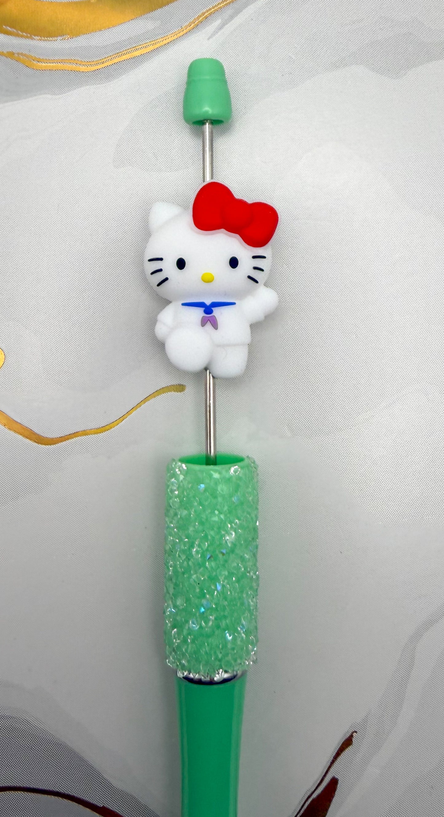 3D Hello Kitty Silicone DIY Pen Focal Bead