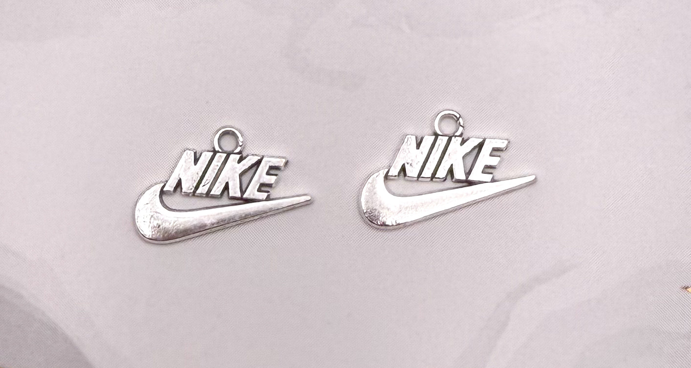 NEW Silver Nike DIY Metal Charms