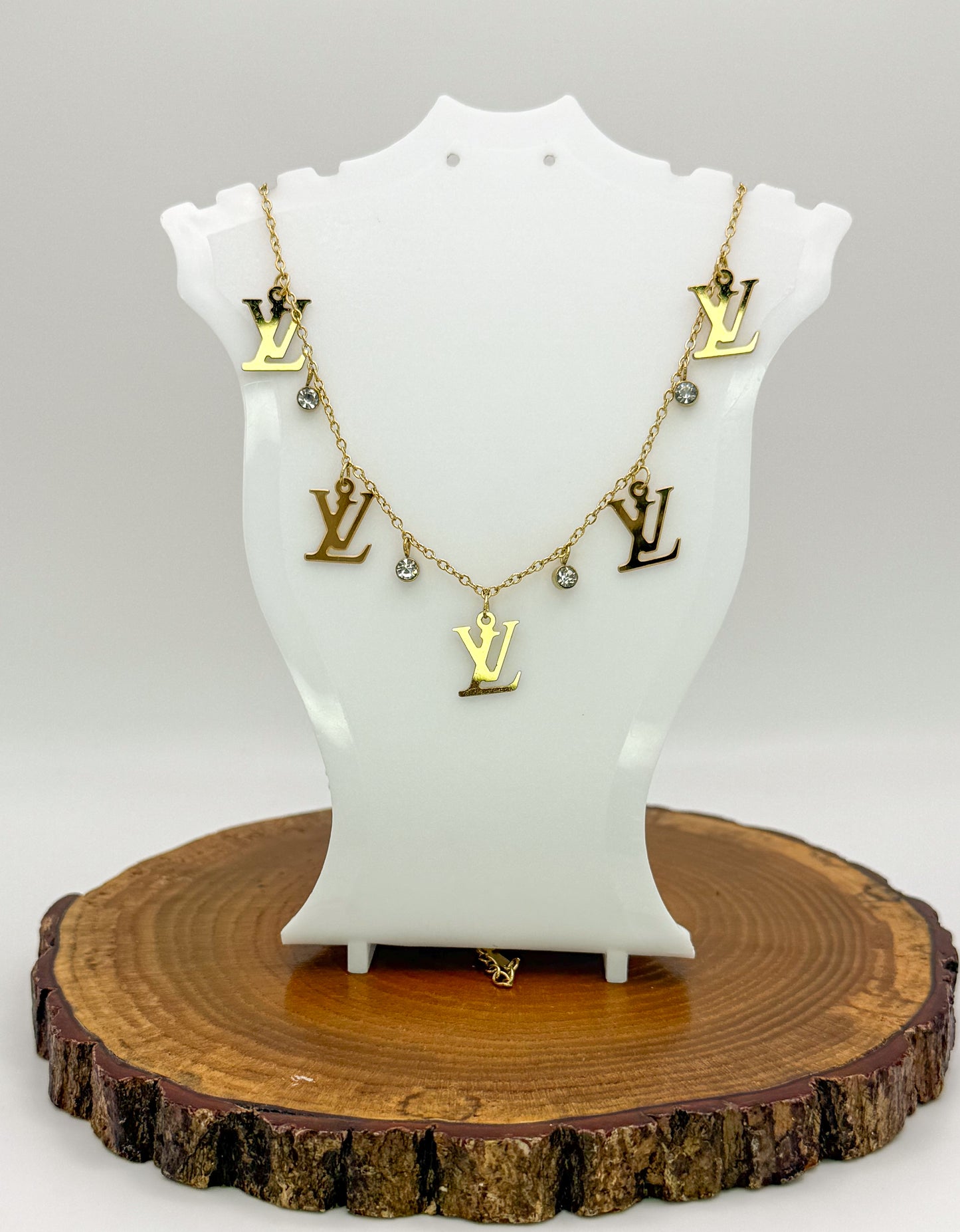LV Designer Symbolic Gold Necklace