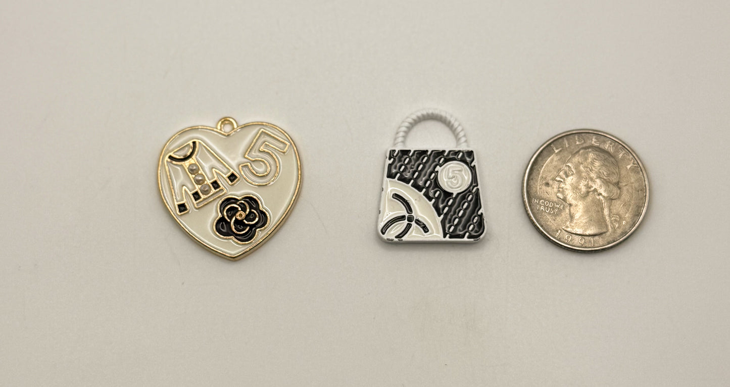 High Quality CC Inspired DIY Metal Charms