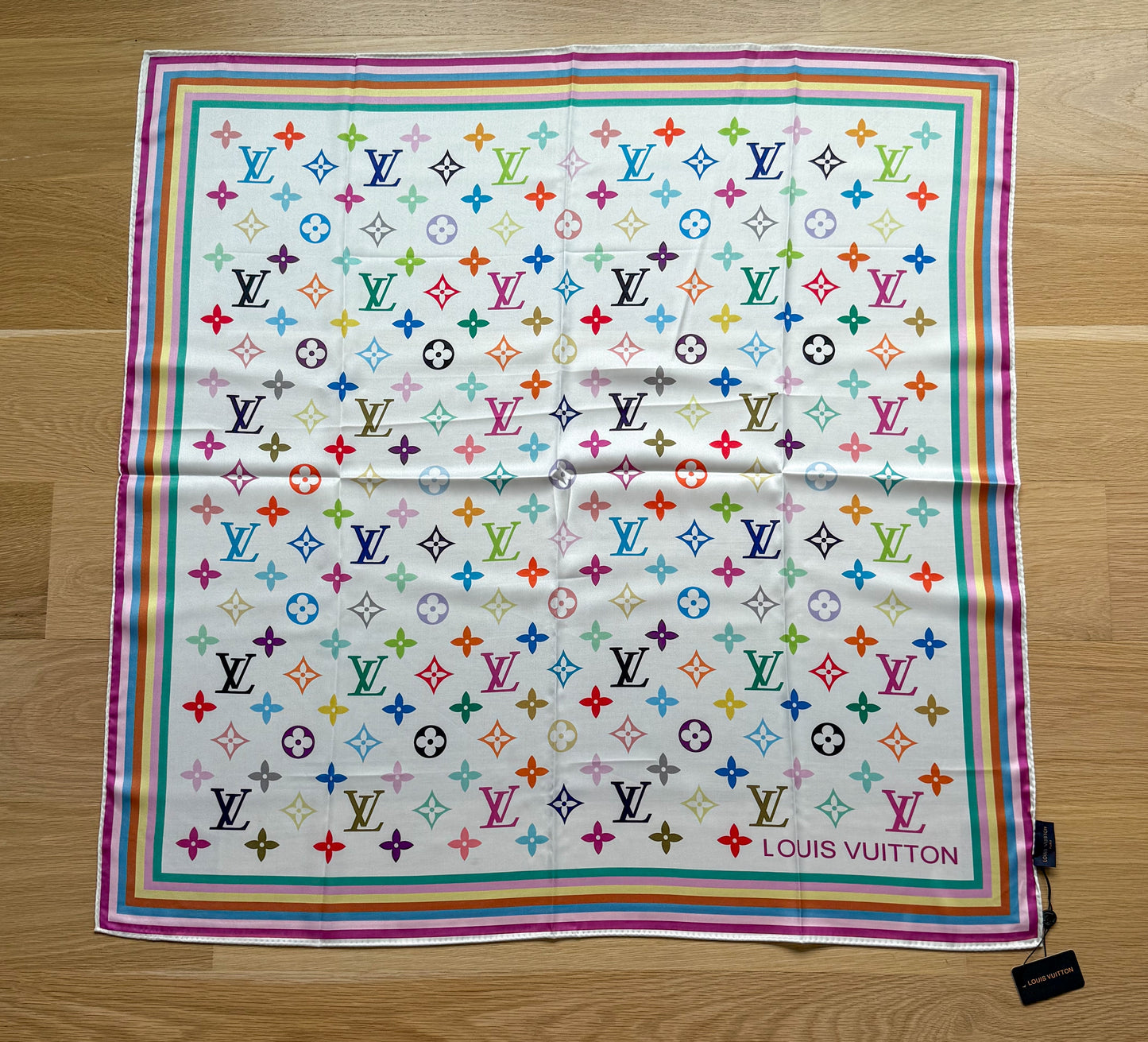 Designer LV & CC Silk Scarf Shawl Tapestry