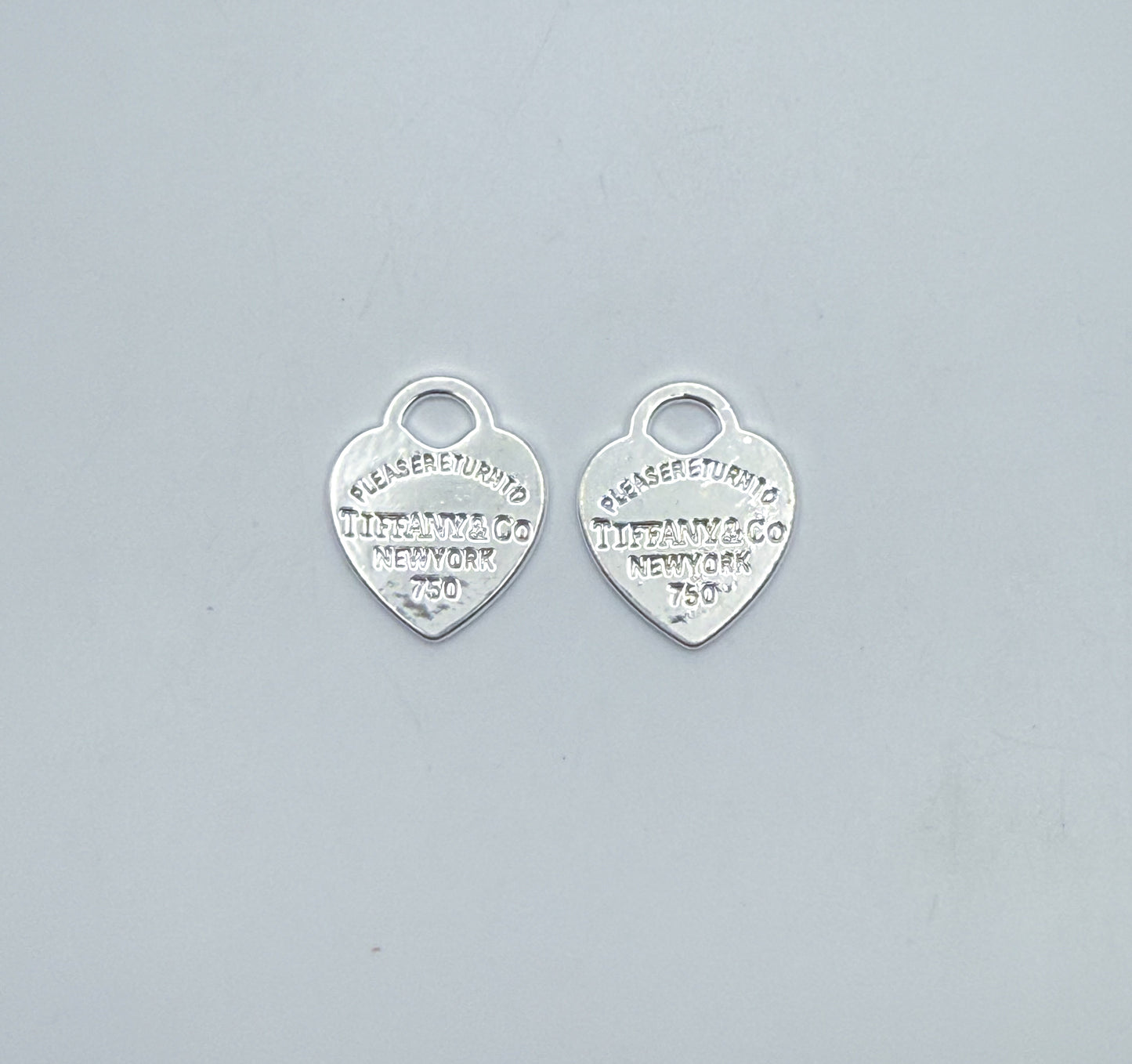 Silver Tiffany & Co Heart Metal DIY Charms