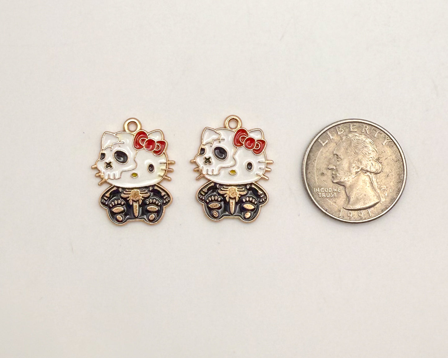 Halloween Hello Kitty Gold DIY Charms