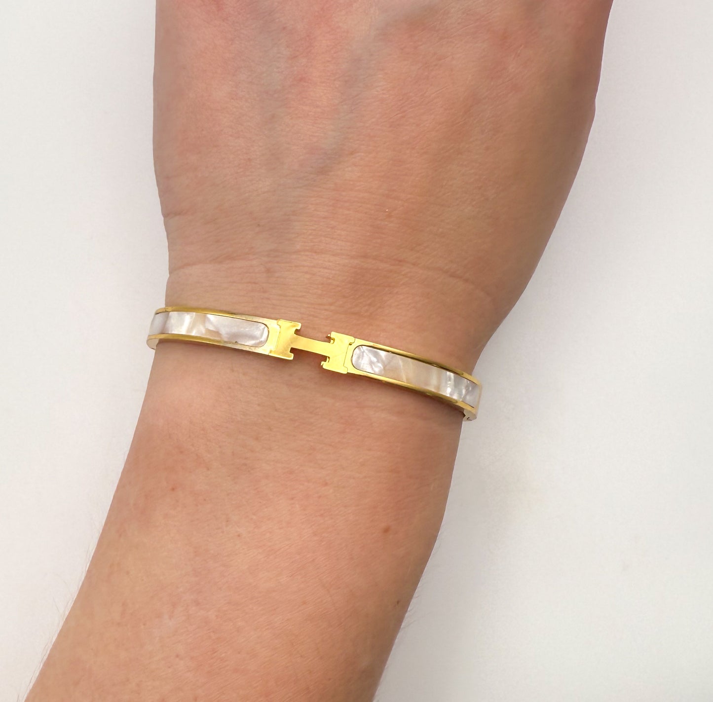Hermes Gold Bangle Bracelet
