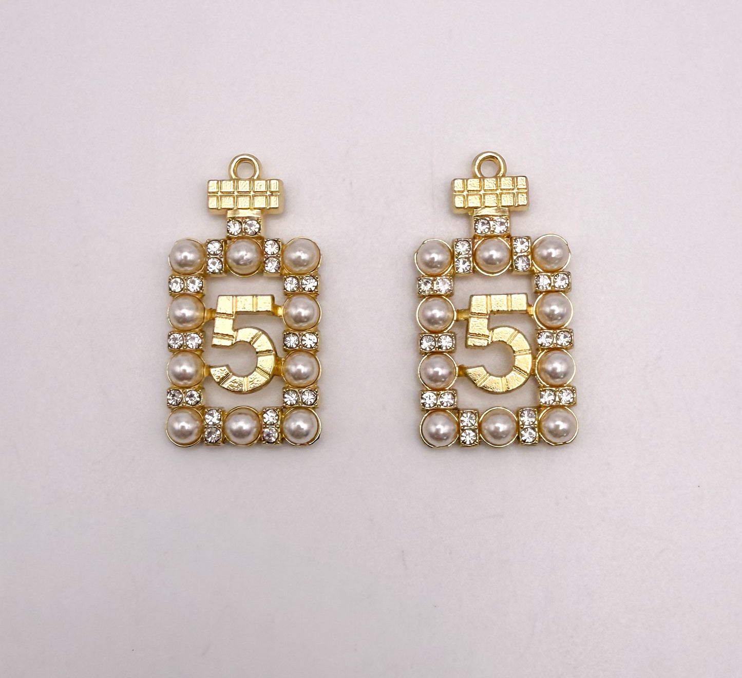 No. 5 CC Inspired Gold Metal Charms