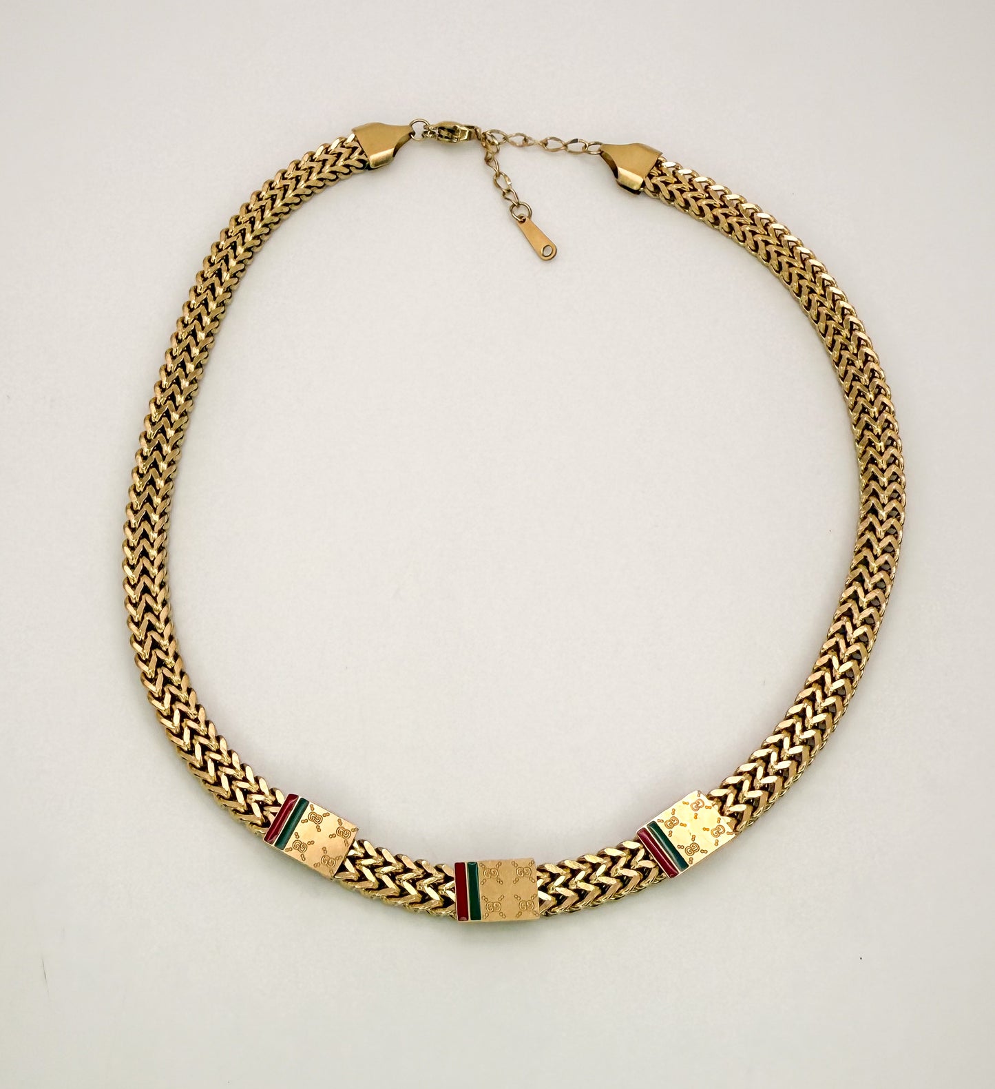 Gold Gucci Designer Adjustable Necklace