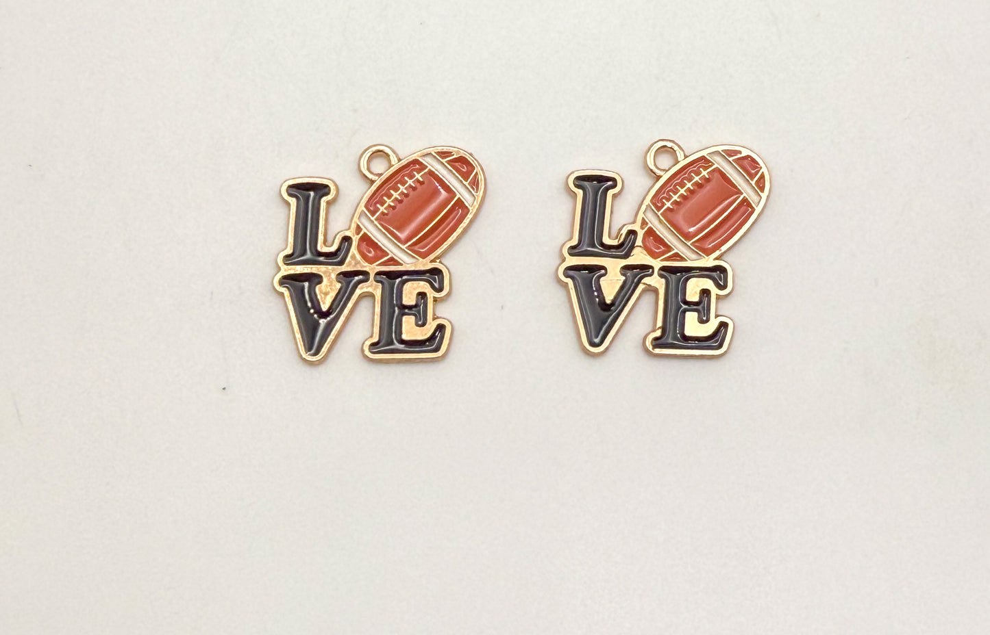Love of Football Gold DIY Charms