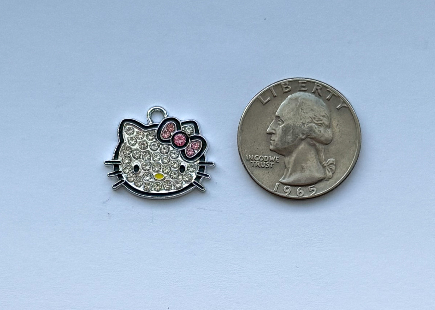 Hkitty Silver Sparkly DIY Metal Charms