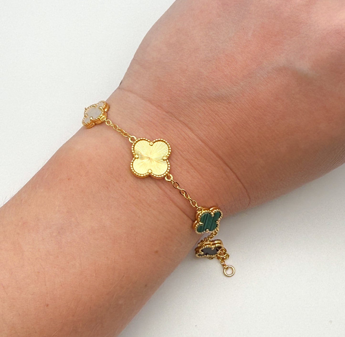 Multicolored Clover Bracelet