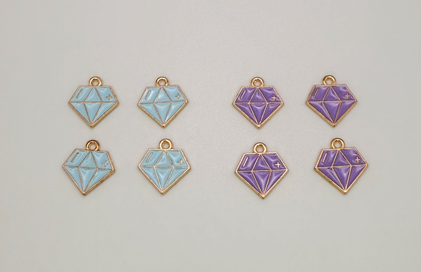 Diamond DIY Gold Metal Charms