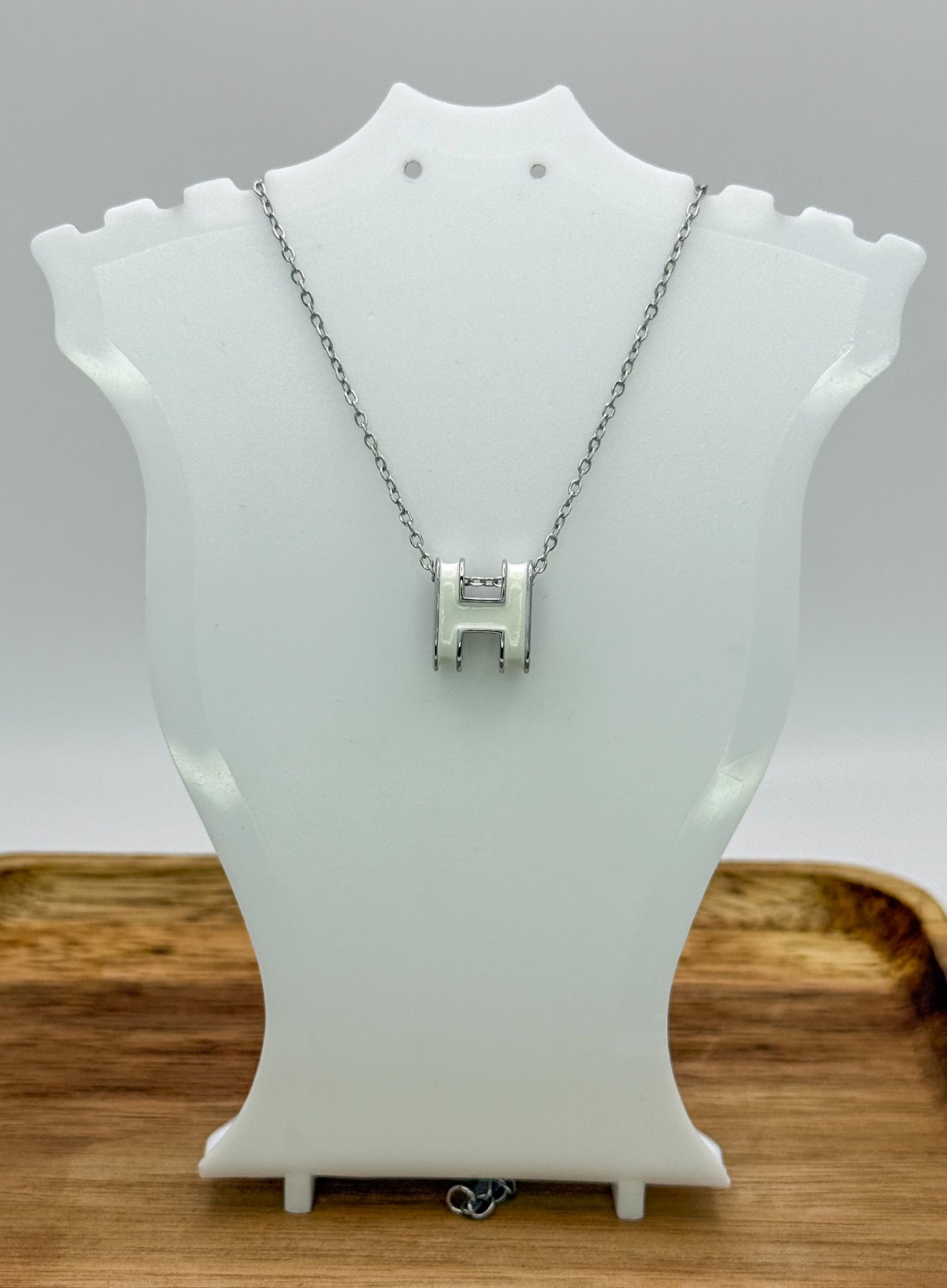 Silver Hermes Designer Necklace