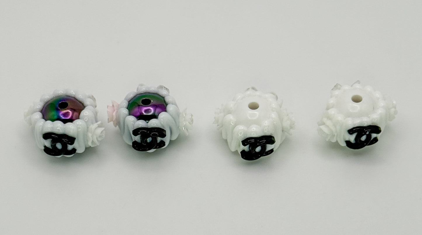 CC Designer Acrylic Hand Painted DIY Pen Beads