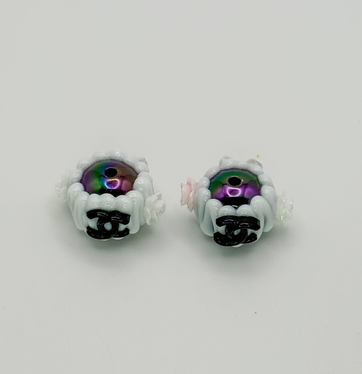 CC Designer Acrylic Hand Painted DIY Pen Beads