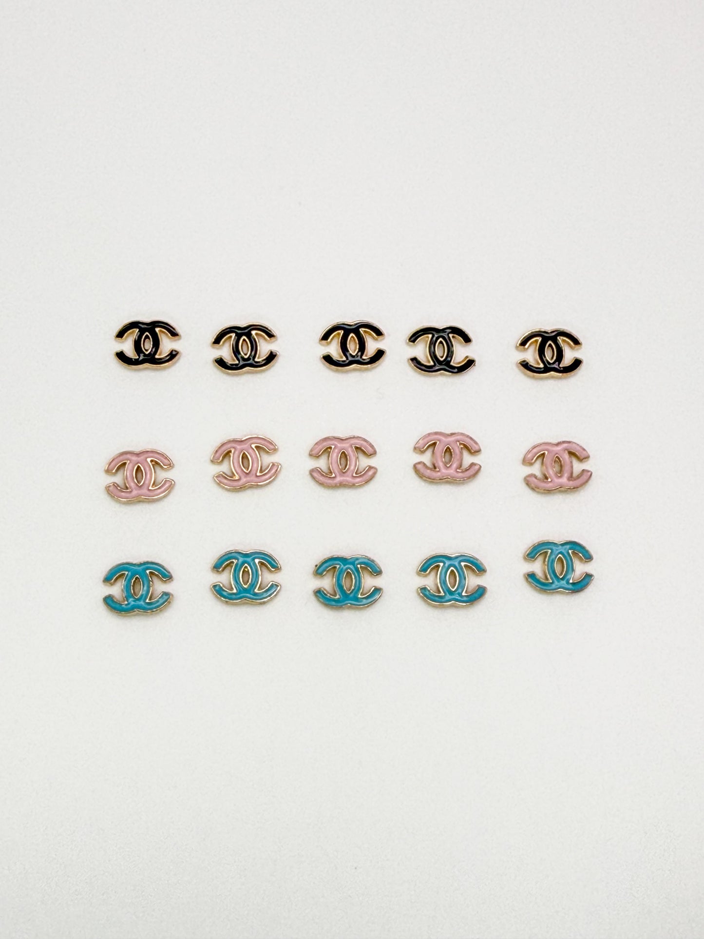 Mini CC Designer Metal DIY Nail Charms