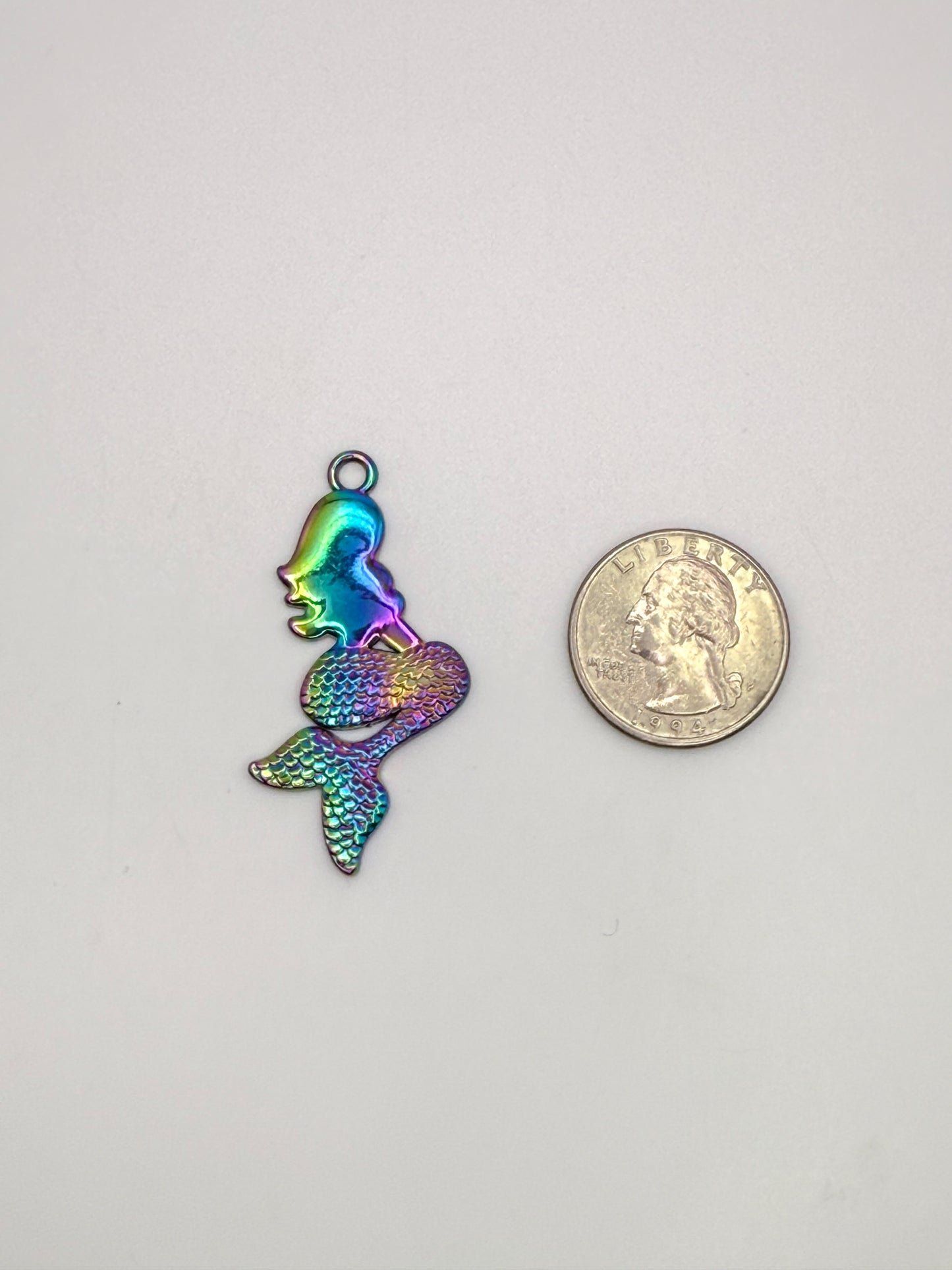 Rainbow Mermaid DIY Pendant Charm