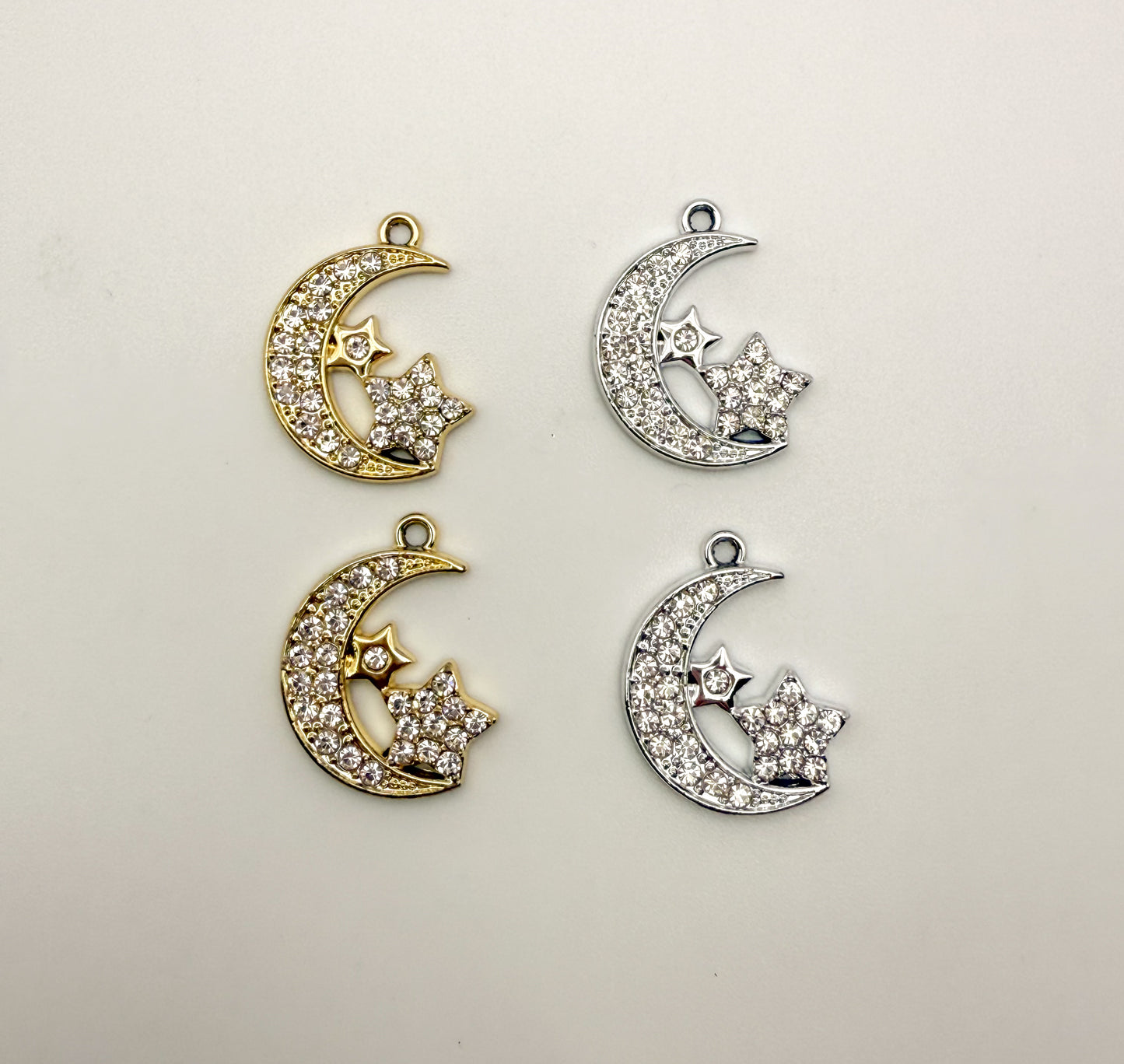 Moon & Star Bling DIY Charms