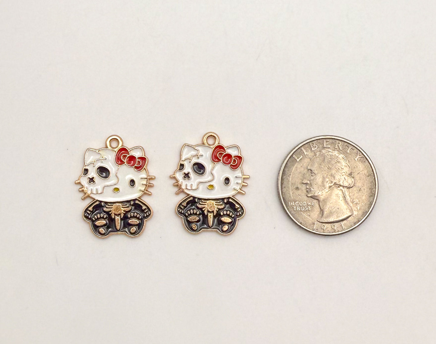 Halloween Hello Kitty Gold DIY Charms