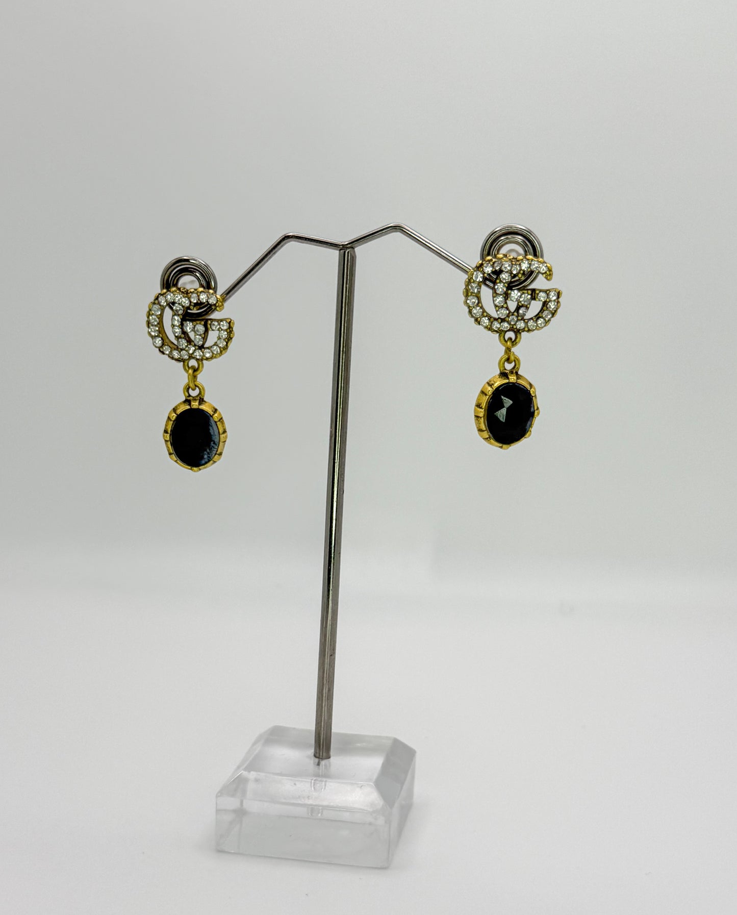Bold n Gold Gucci Designer Matching Necklace and Earrings Jewelry Set