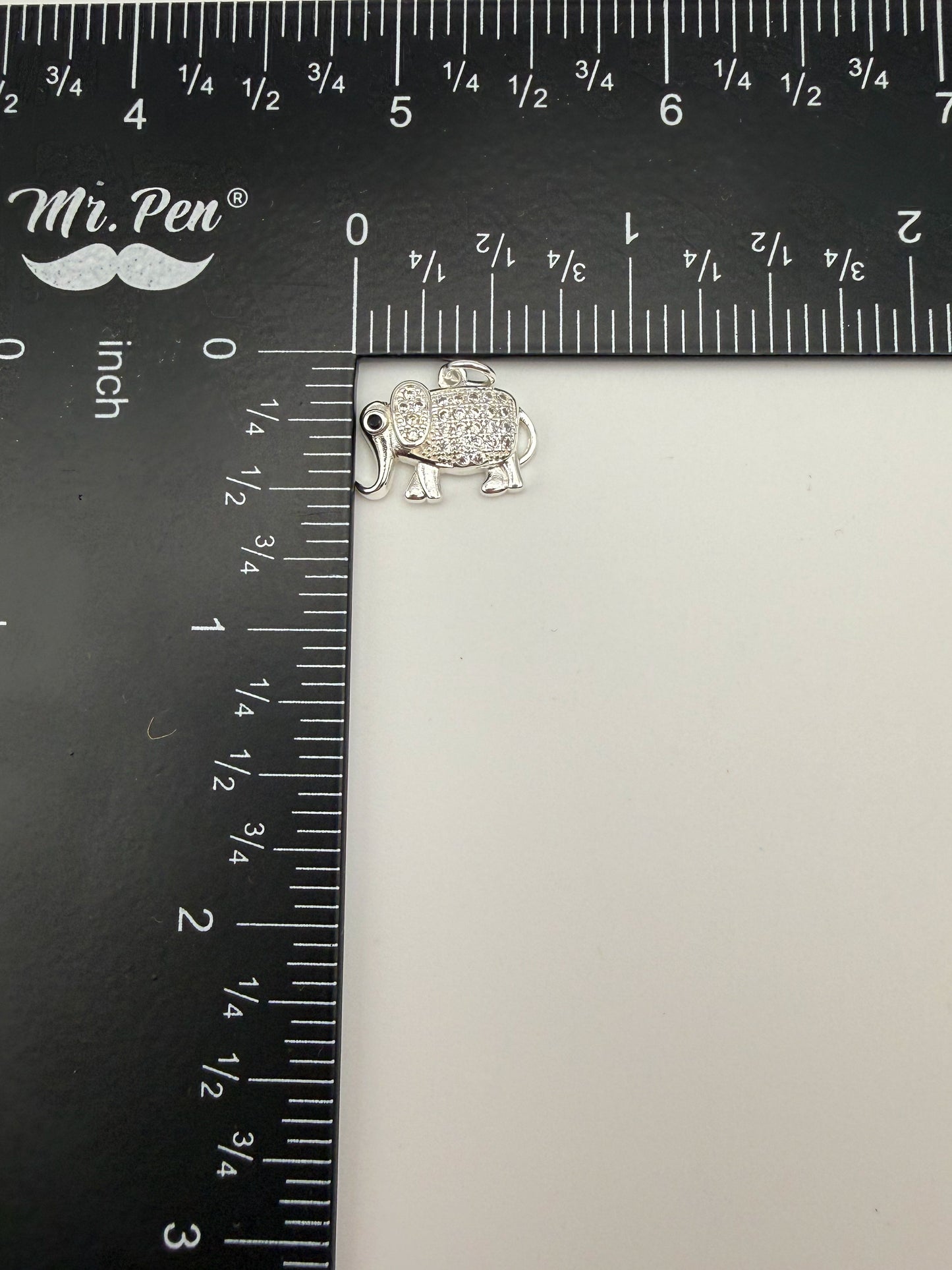 Bling Gold & Silver Elephant Metal Charm Pendants