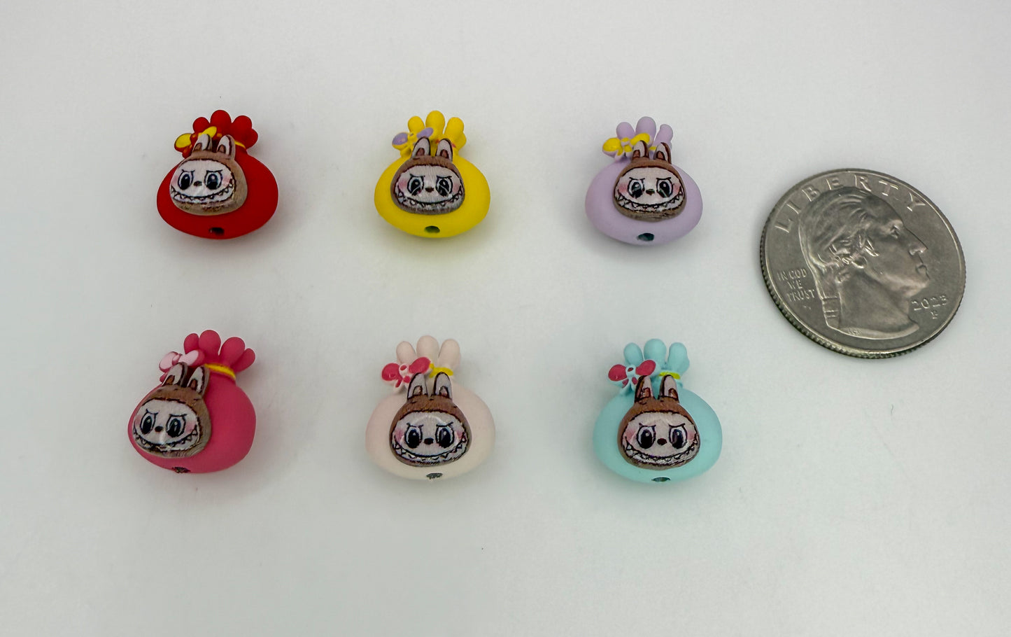Money Bag Labubu Colorful Charm Beads